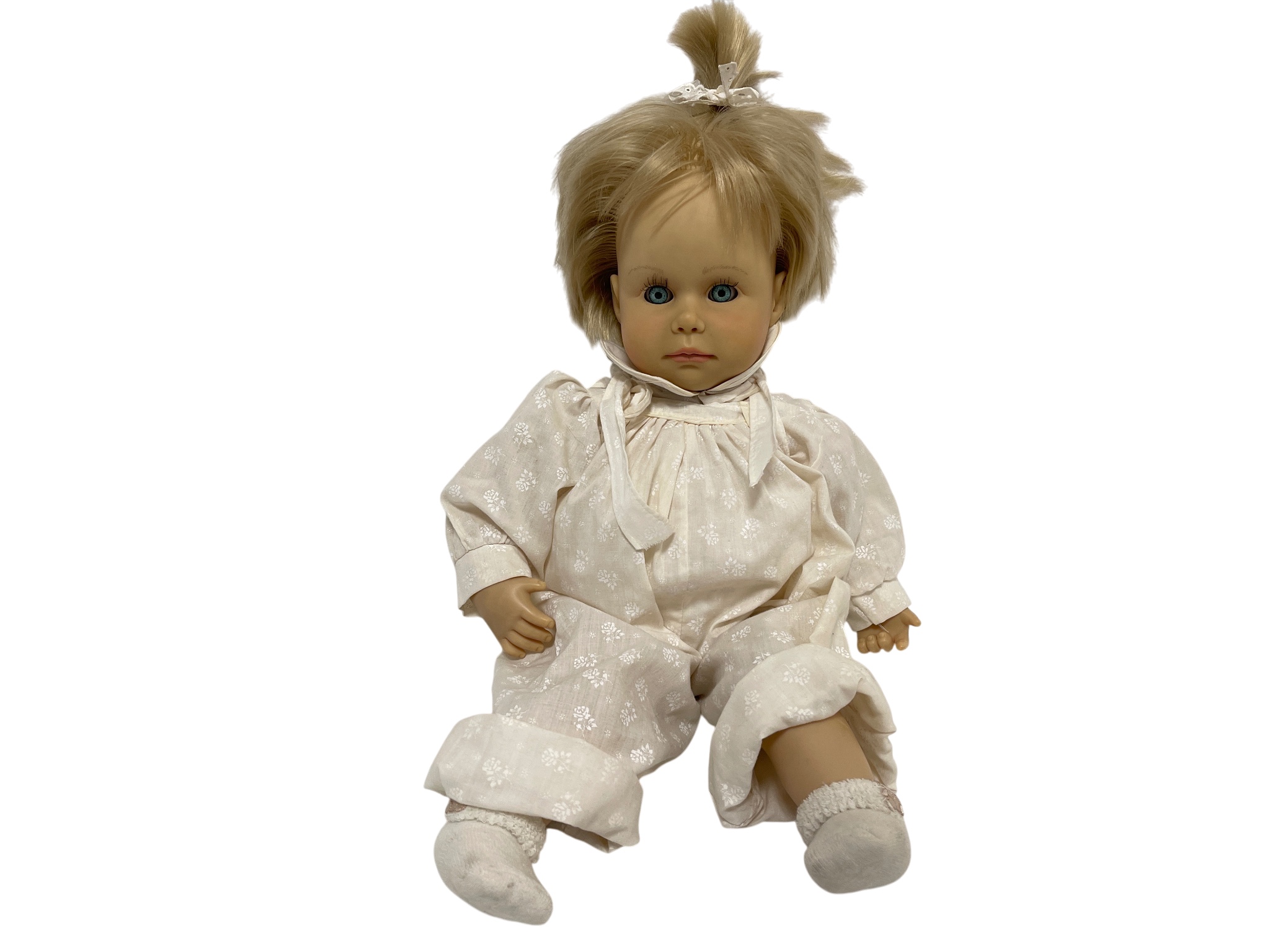 Künstlerpuppe Brigitte Leman Vinylpuppe Puppe 53 cm. Top Zustand  