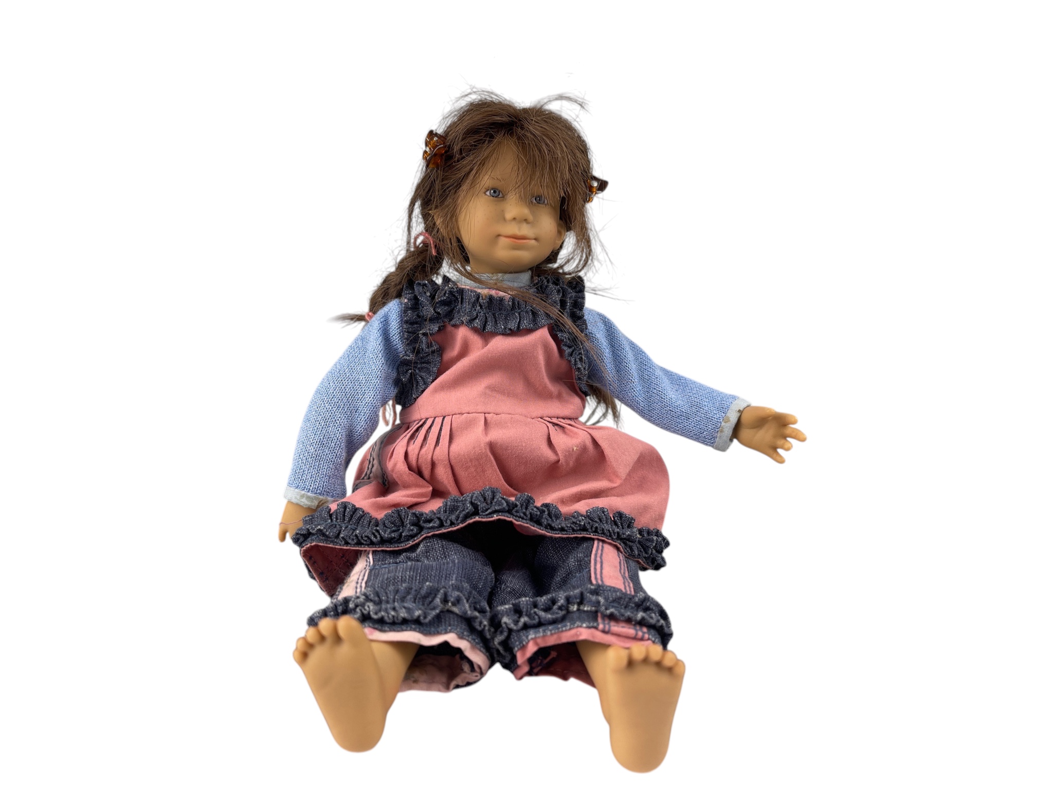 Künstlerpuppe Annette Himstedt Vinyl Puppe Club Mini 28 cm. Zustand siehe Fotos 