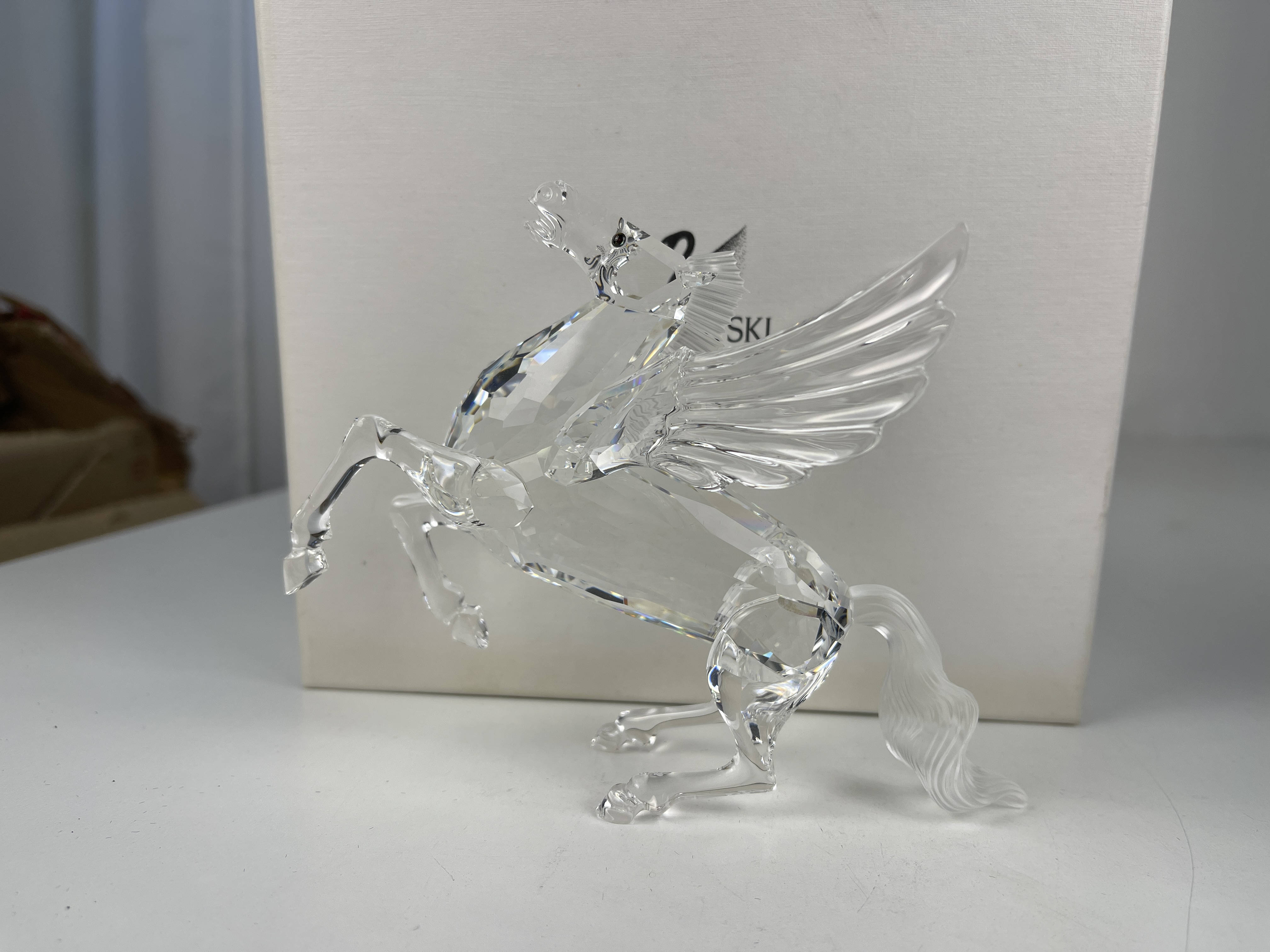 Swarovski Figur Kristall 216327 Jahresfigur Pegasus 12,5 cm. + Kiste Top Zustand 