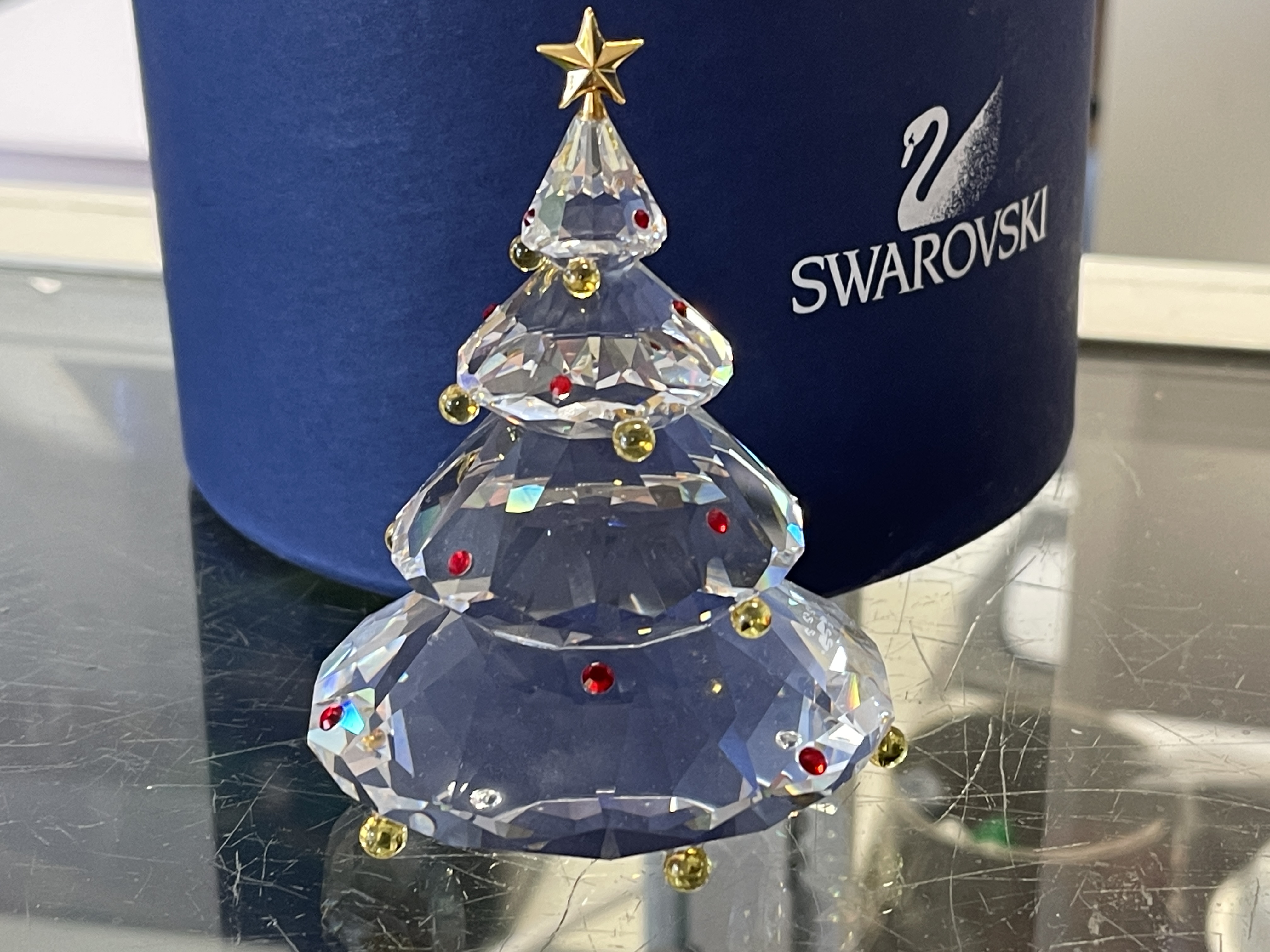  Swarovski Figur 266945 Weihnachtsbaum 9 cm. Ovp & Zertifikat. Top Zustand  