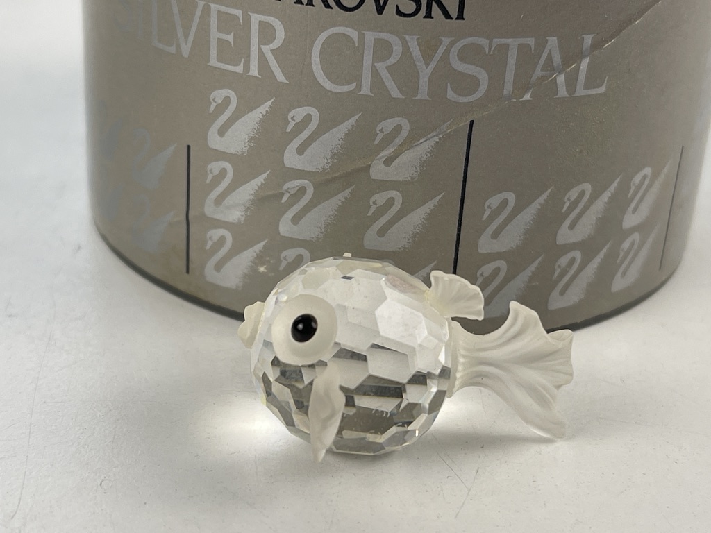  Swarovski Figur 013960 Kugelfisch 3,5 cm. Mit OVP in Top Zustand