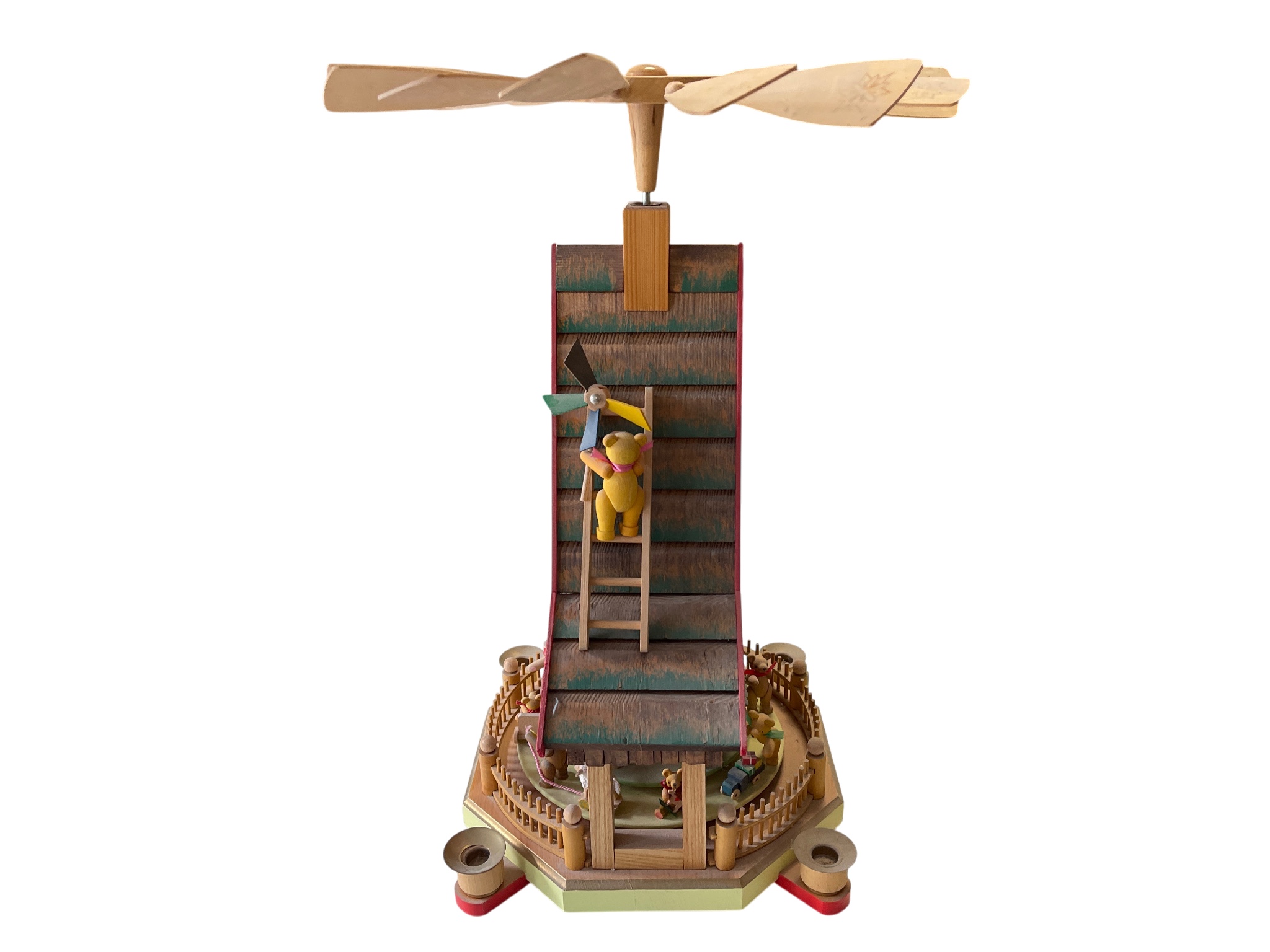  Erzgebirge Pyramide Bärenhaus 52 cm. Top Zustand