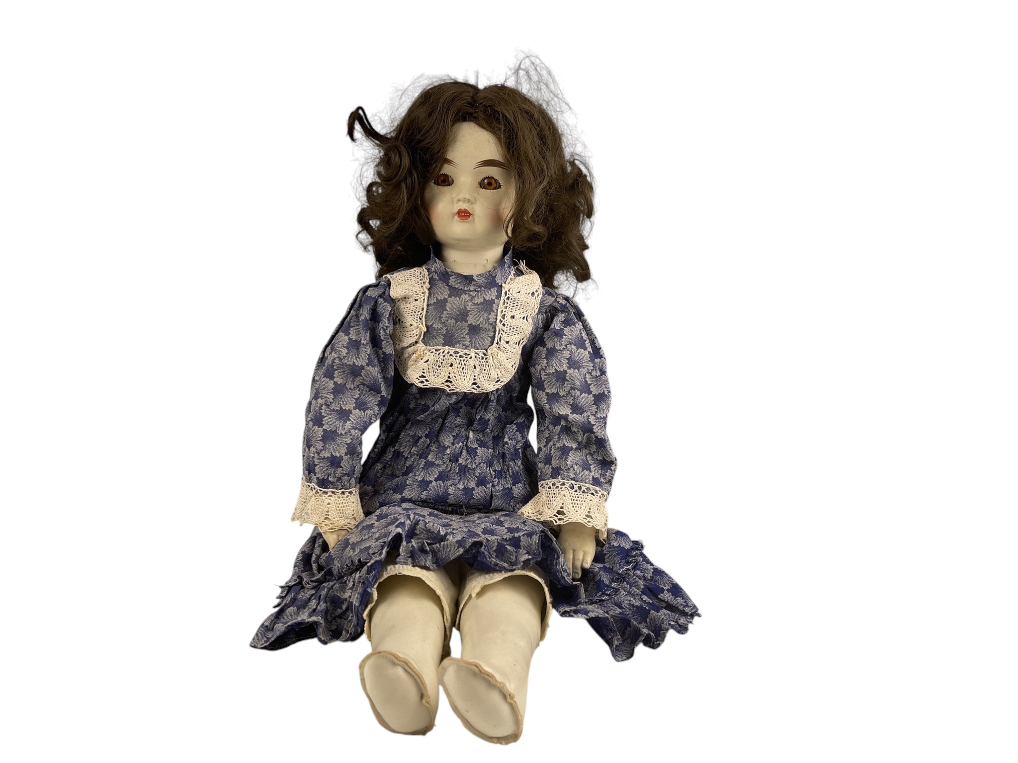 Sammler Puppe Vinyl / Leder Puppe 63 cm. Zustand siehe Fotos 