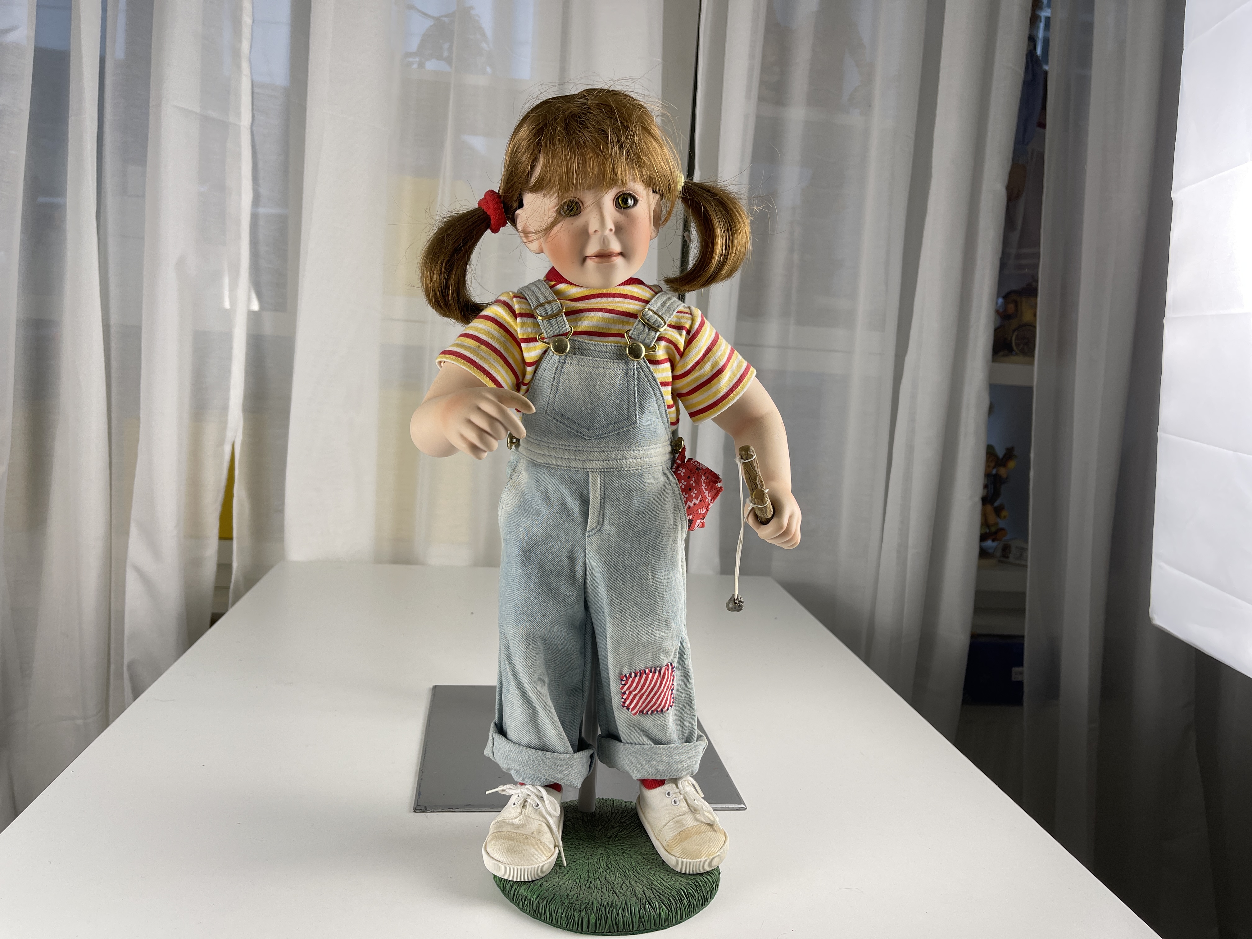 Künstler Puppe Kelly Rubert Porzellan 49 cm. Top Zustand  