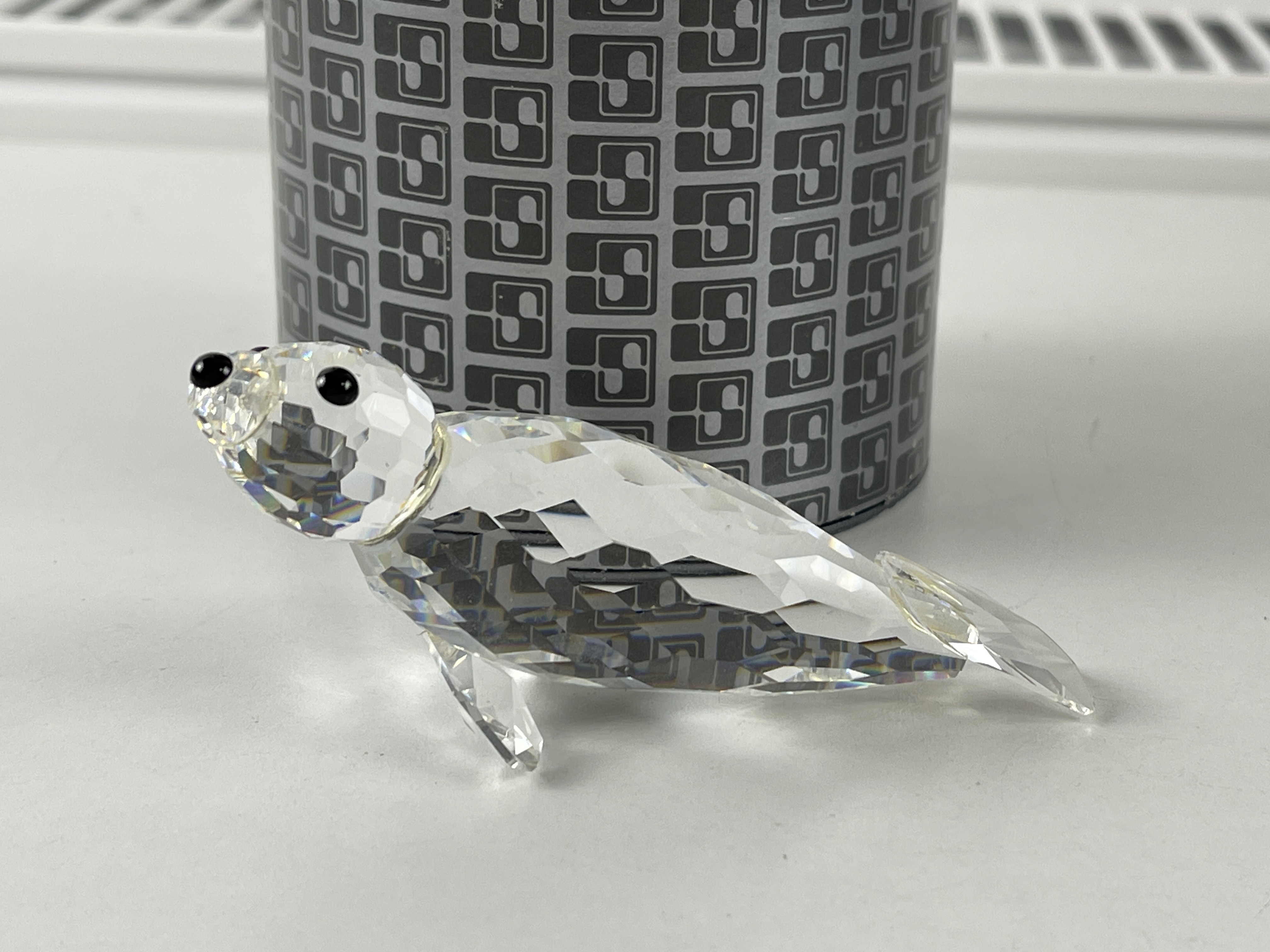  Swarovski Figur 012261 Großer Seehund Robbe 10 cm. Ovp & Zertifikat Ohne Schnautzhaare