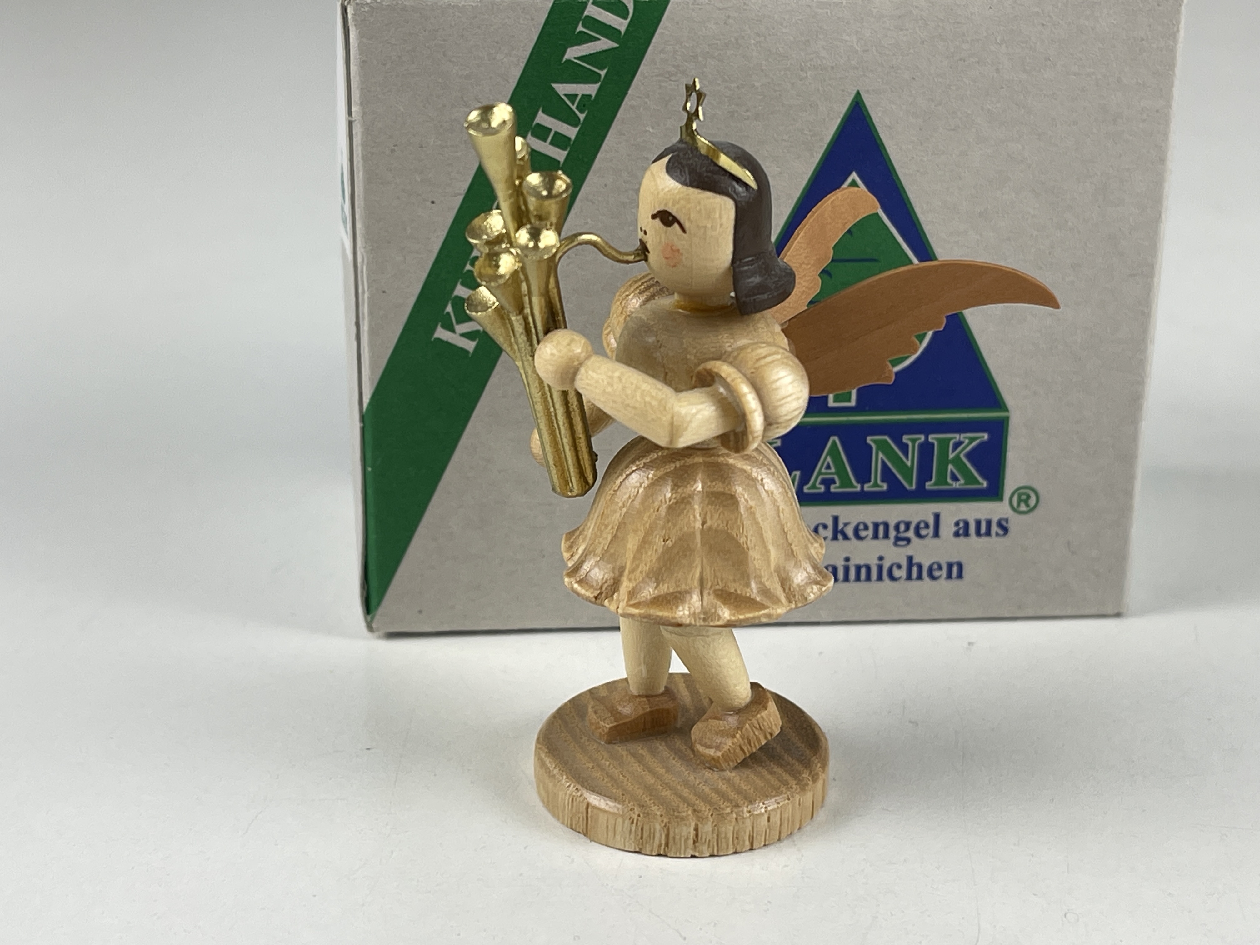 Erzgebirge Blank Figur Engel 7 cm. Top Zustand OVP    