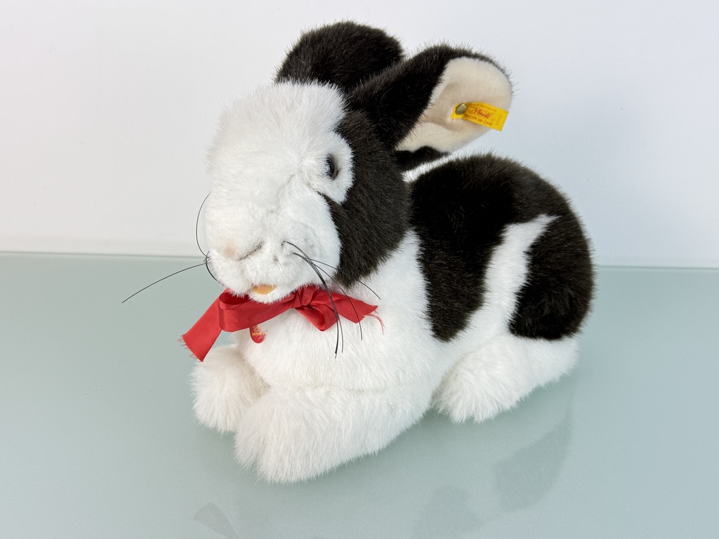 Steiff Tier Sammler Stofftier 077791 Hase Putsi 26 x 35 cm. Top Zustand 