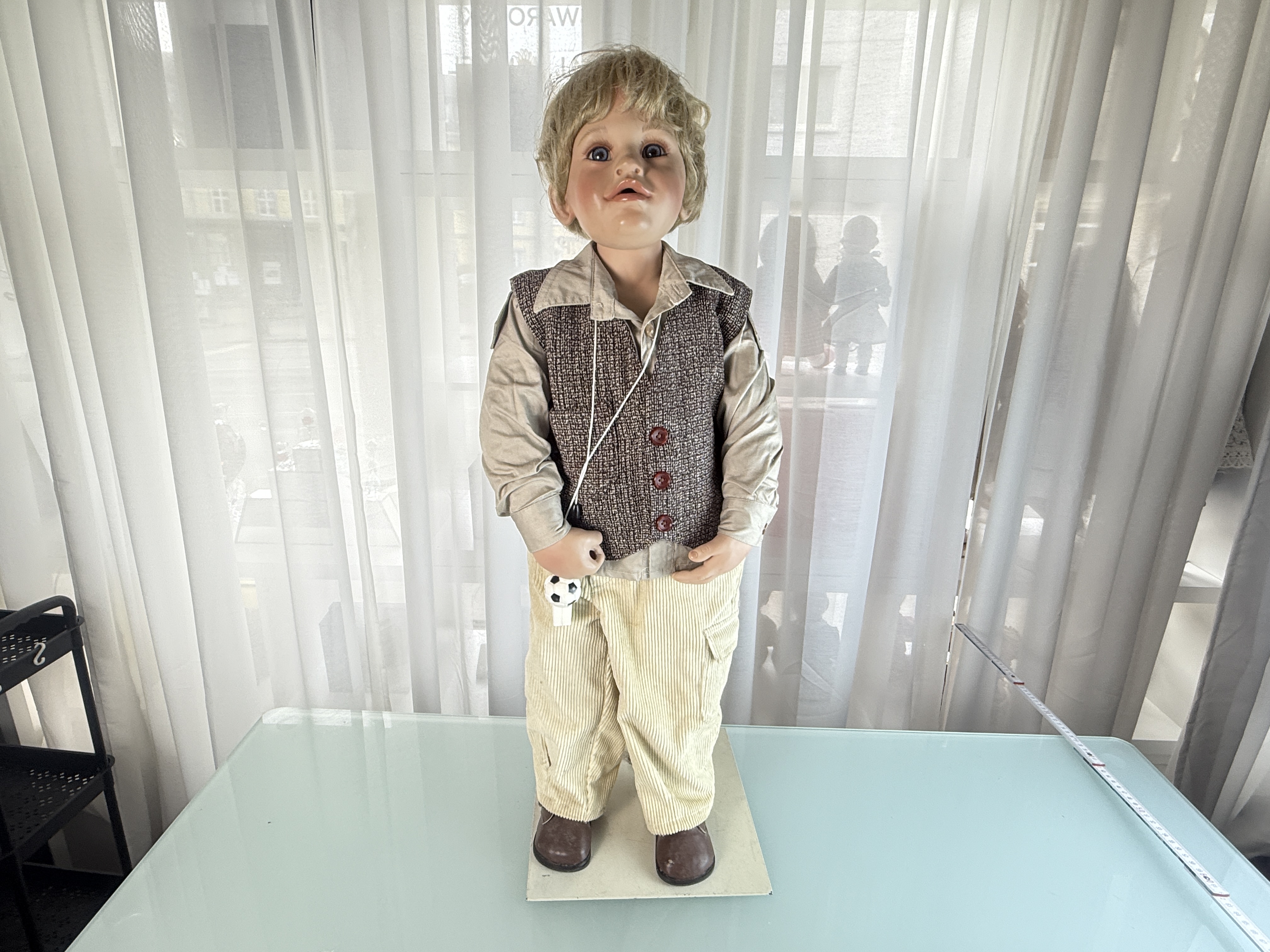 Künstlerpuppe Susan Lippl Vinyl Puppe 76 cm. Guter Zustand siehe Fotos 