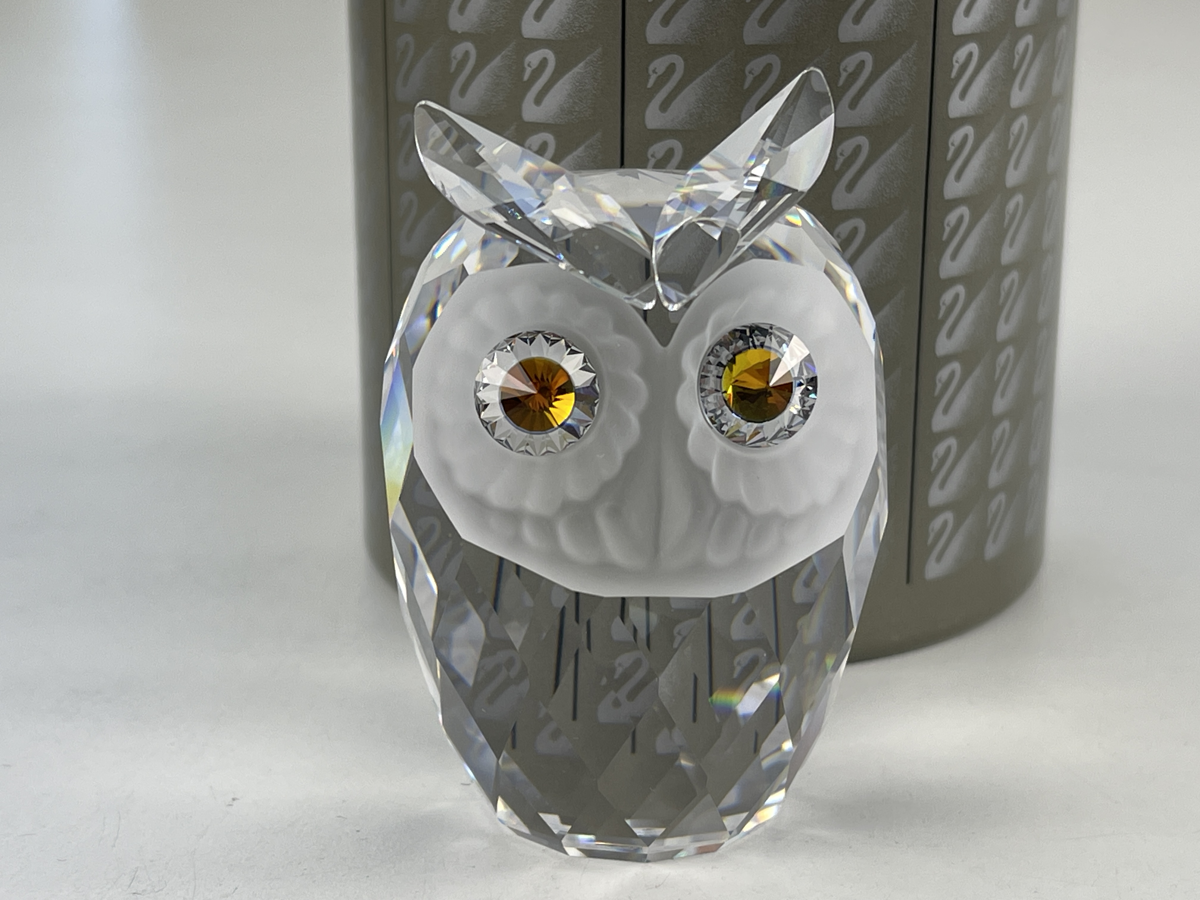 Swarovski Figur 010022 Große Eule 7 cm. Ovp & Zertifikat. Top Zustand 