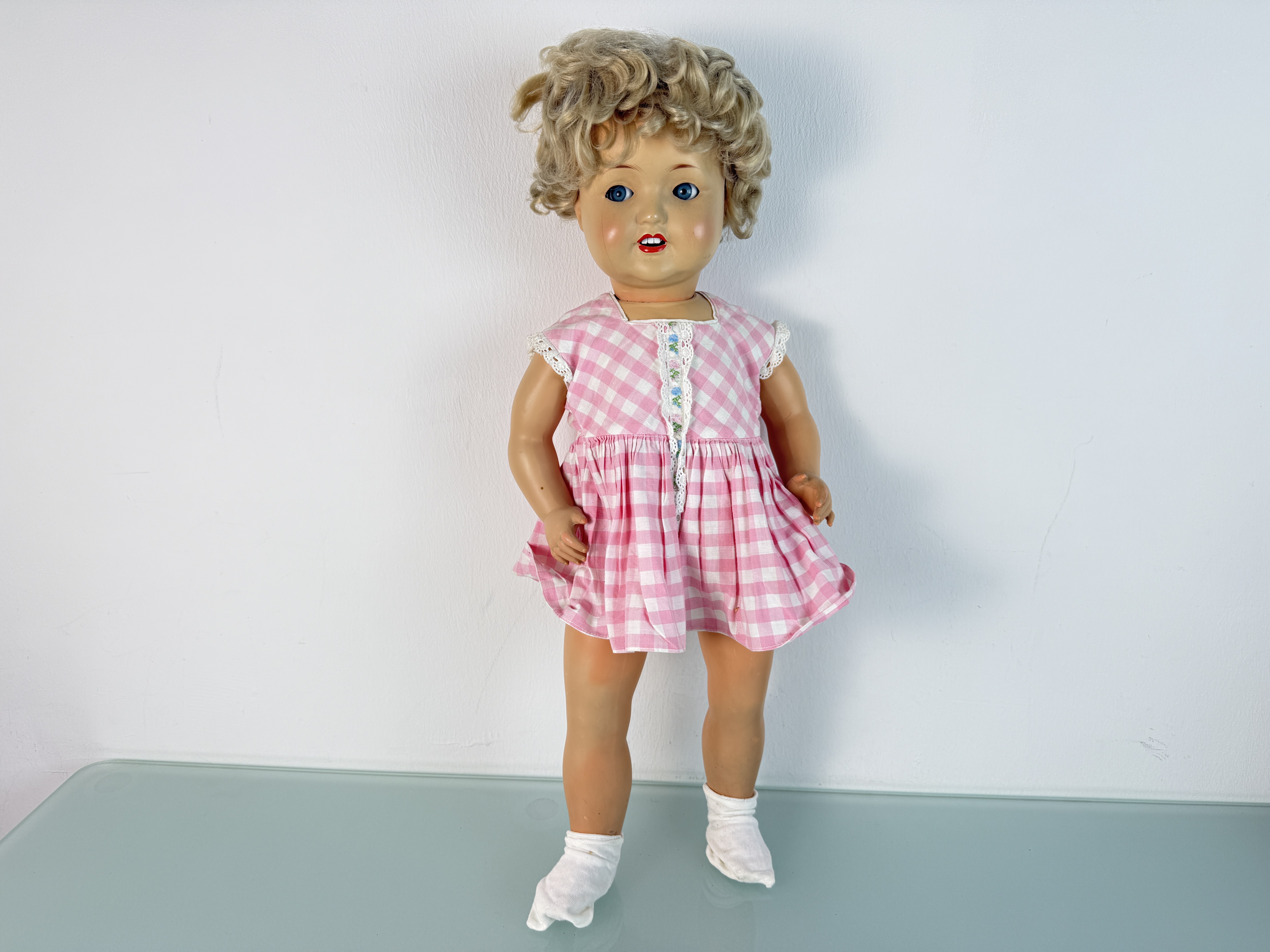 Künstlerpuppe Sammler alte Puppe 58 cm Zustand siehe Fotos 