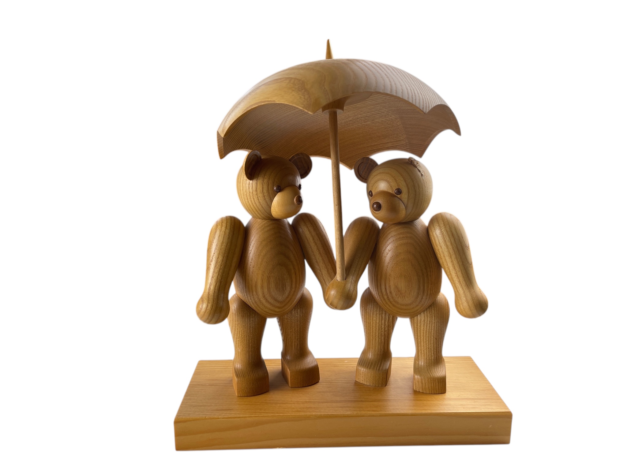 Erzgebirge Seiffener Figur Teddybär 24 x 29,5 x 9 cm - Kleiner Defekt 