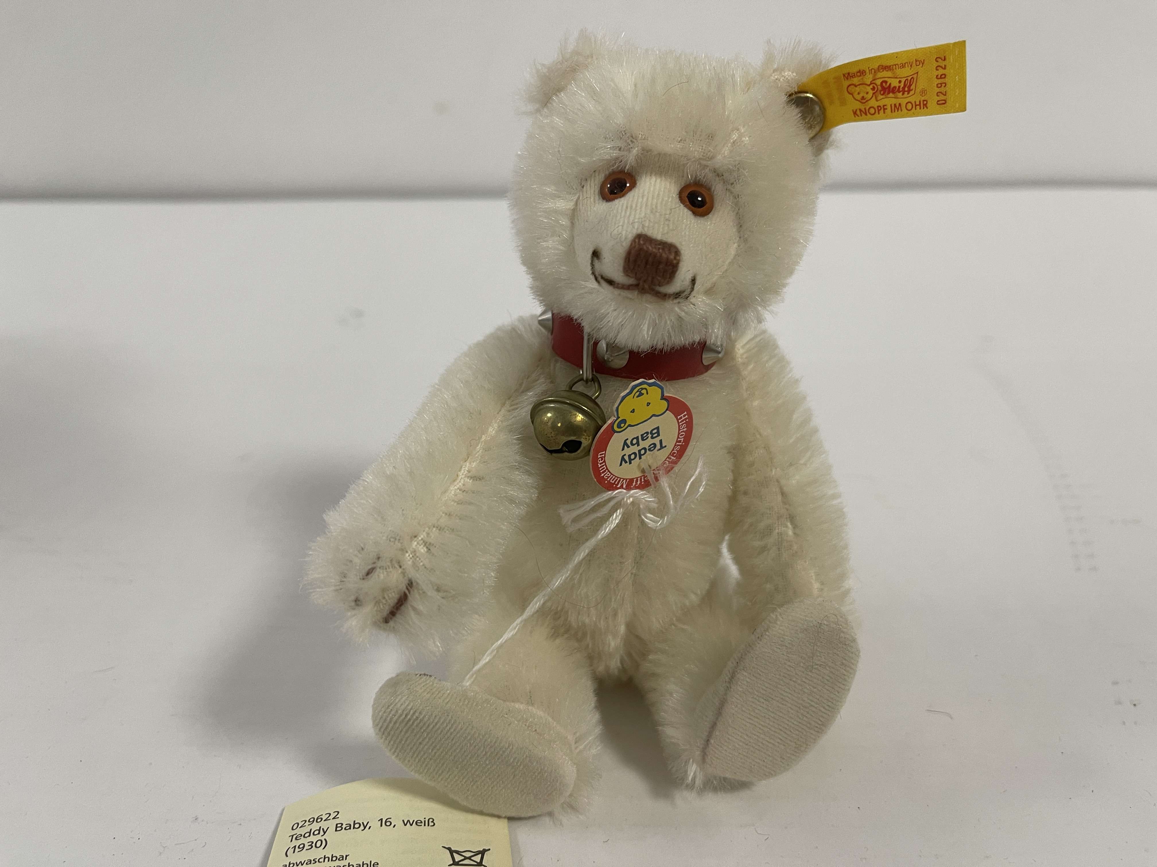 Steiff Tier 029622 Historischer Baby Teddy Bär 18 cm. Top Zustand 