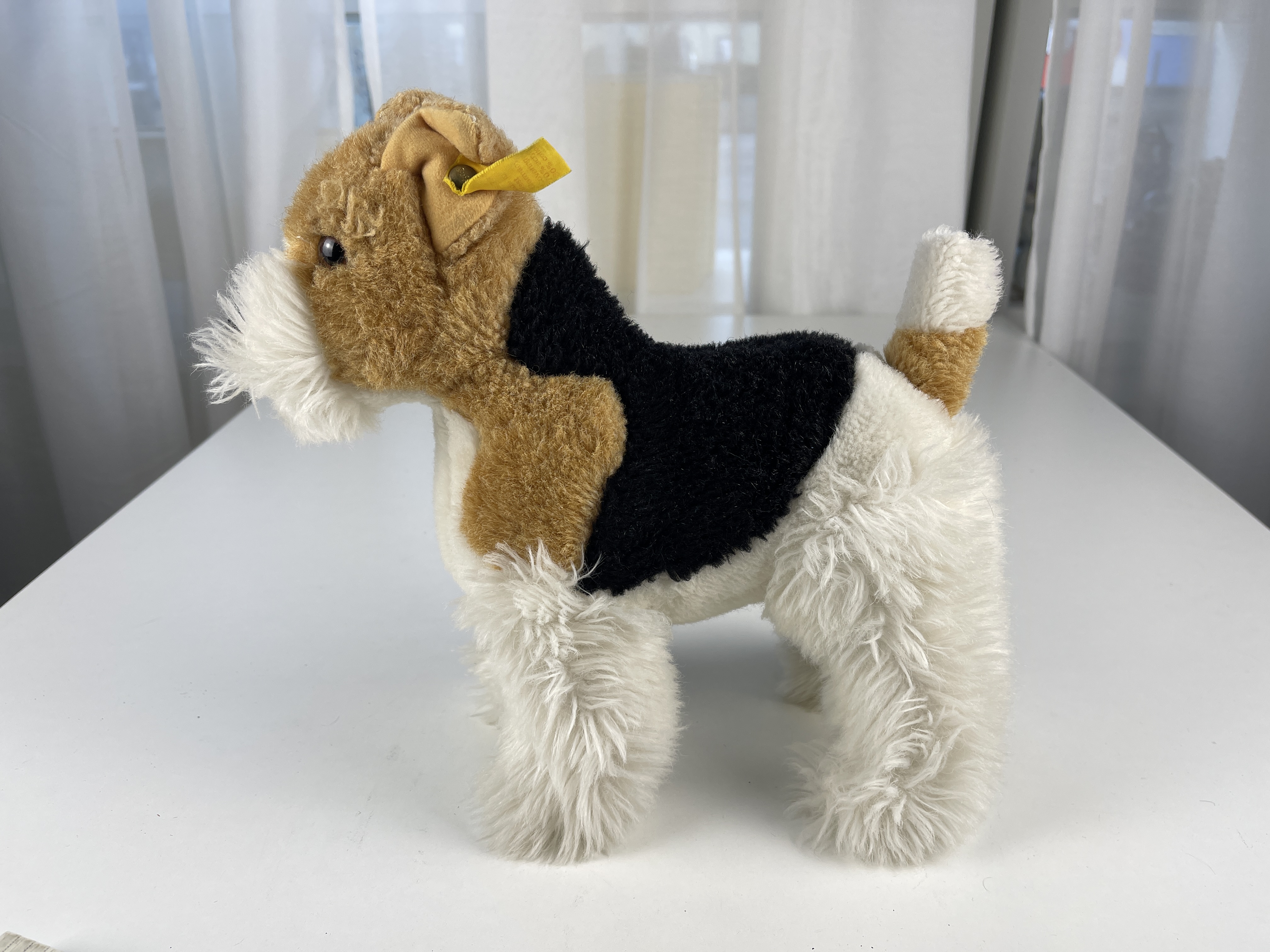 Steiff Tier Hund Foxterrier Hund 25 x 27 cm - Guter Zustand 