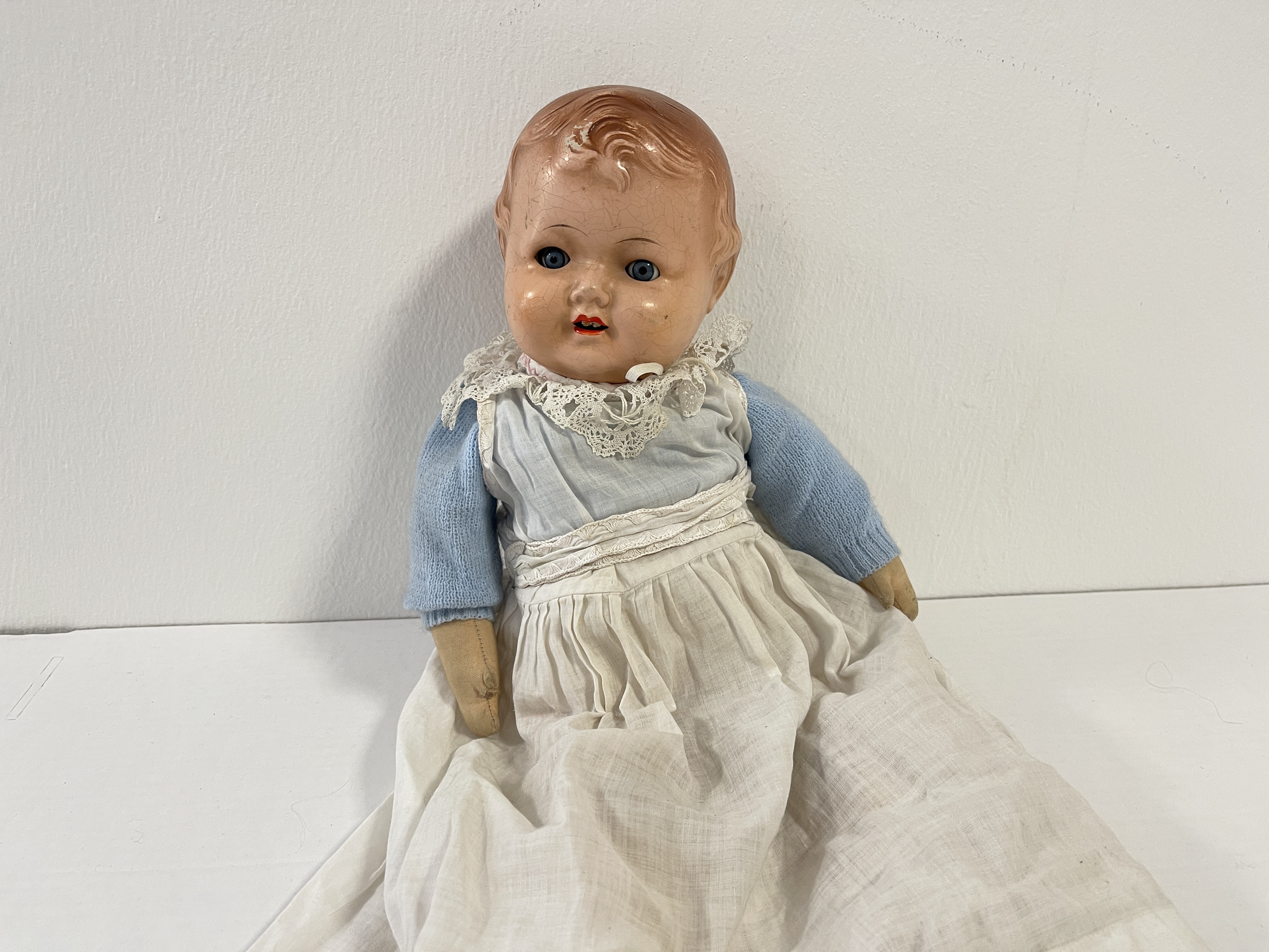 Alte Puppe Sonneberg 42 cm. Zustand siehe Fotos 