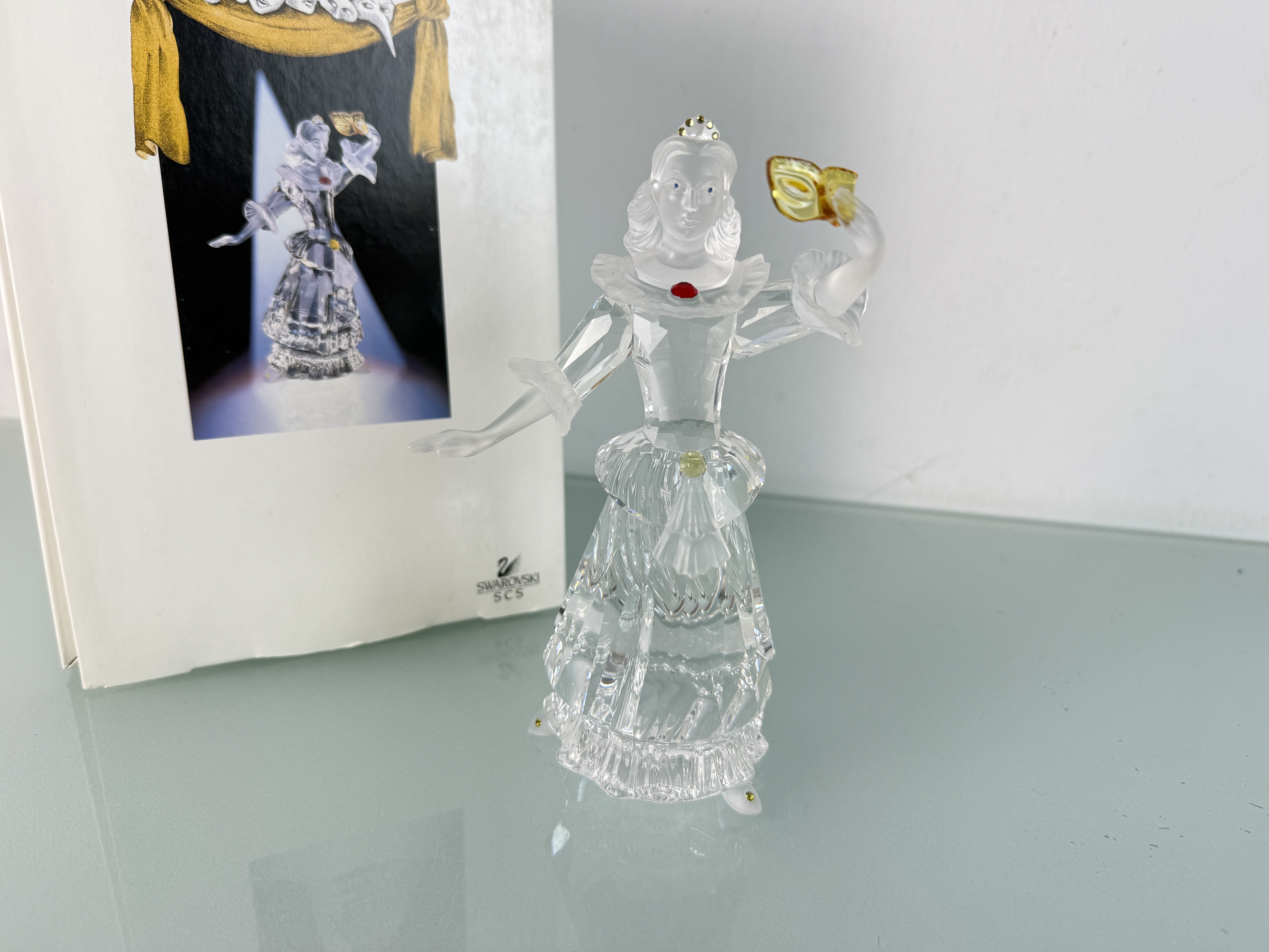 Swarovski Figur 242032 Jahresfigur 2000 Columbine 17 cm mit Ovp & Zertifikat. 