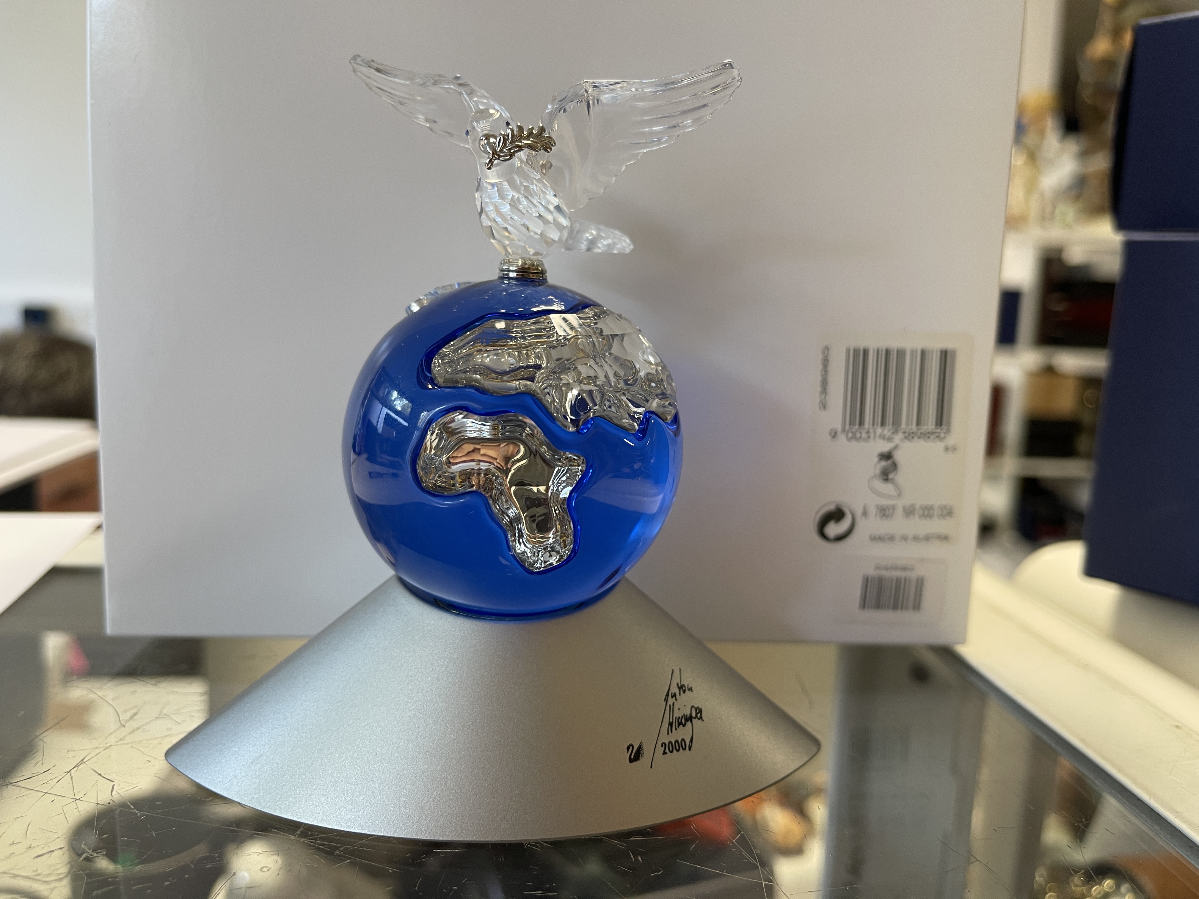 Swarovski Figur 238985 Jubiläums Crystal Planet 12 cm. Ovp & Zertifikat 