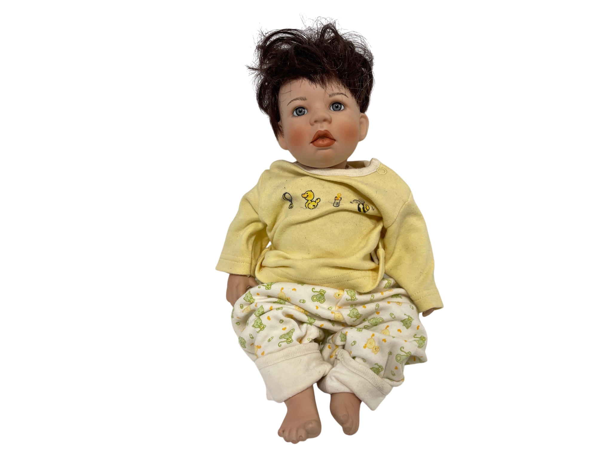 Künstlerpuppe Sammler Porzellan Puppe 85 cm. Top Zustand.    Kopie