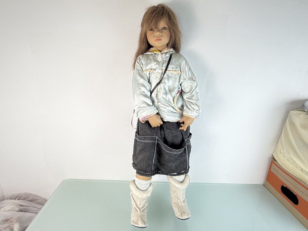 Künstlerpuppe Annette Himstedt Vinyl Puppe 90 cm. Top Zustand 