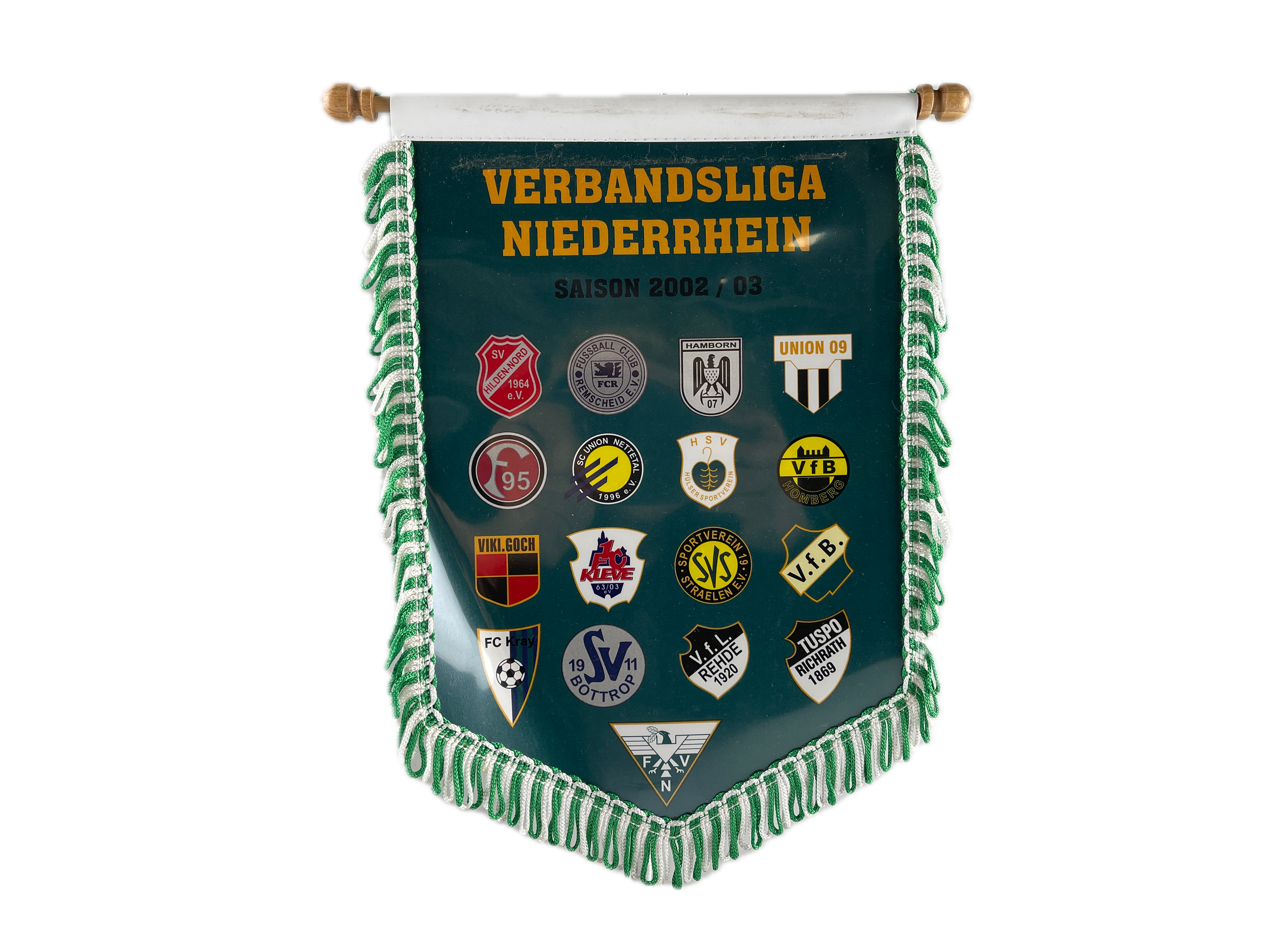 Sammler Wimpel Verbandsliga Niederrhein 30 cm -  Zustand siehe Fotos  