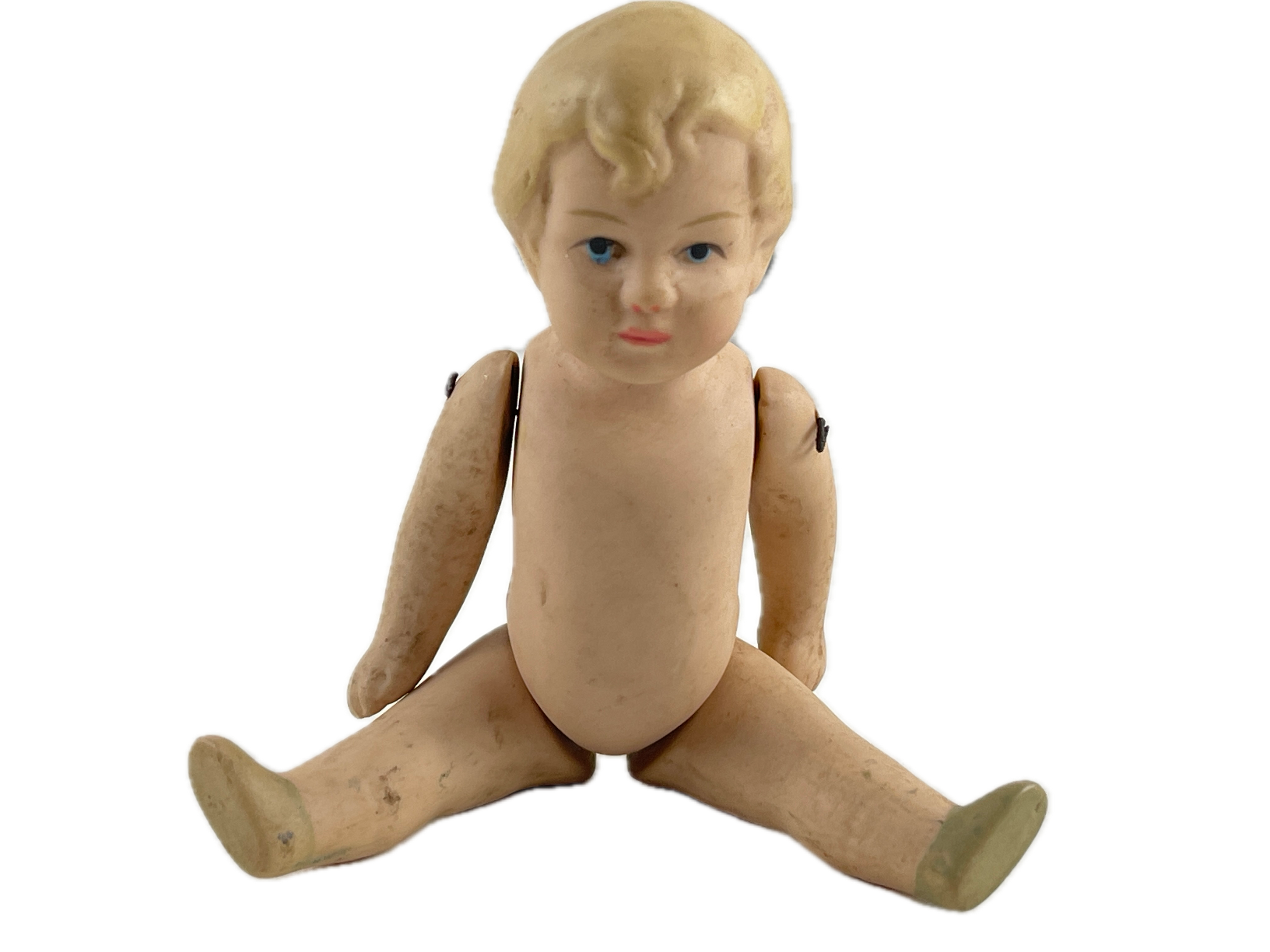 Künstlerpuppe alte Porzellankopf Sammler Puppe 13 cm Zustand siehe Fotos    