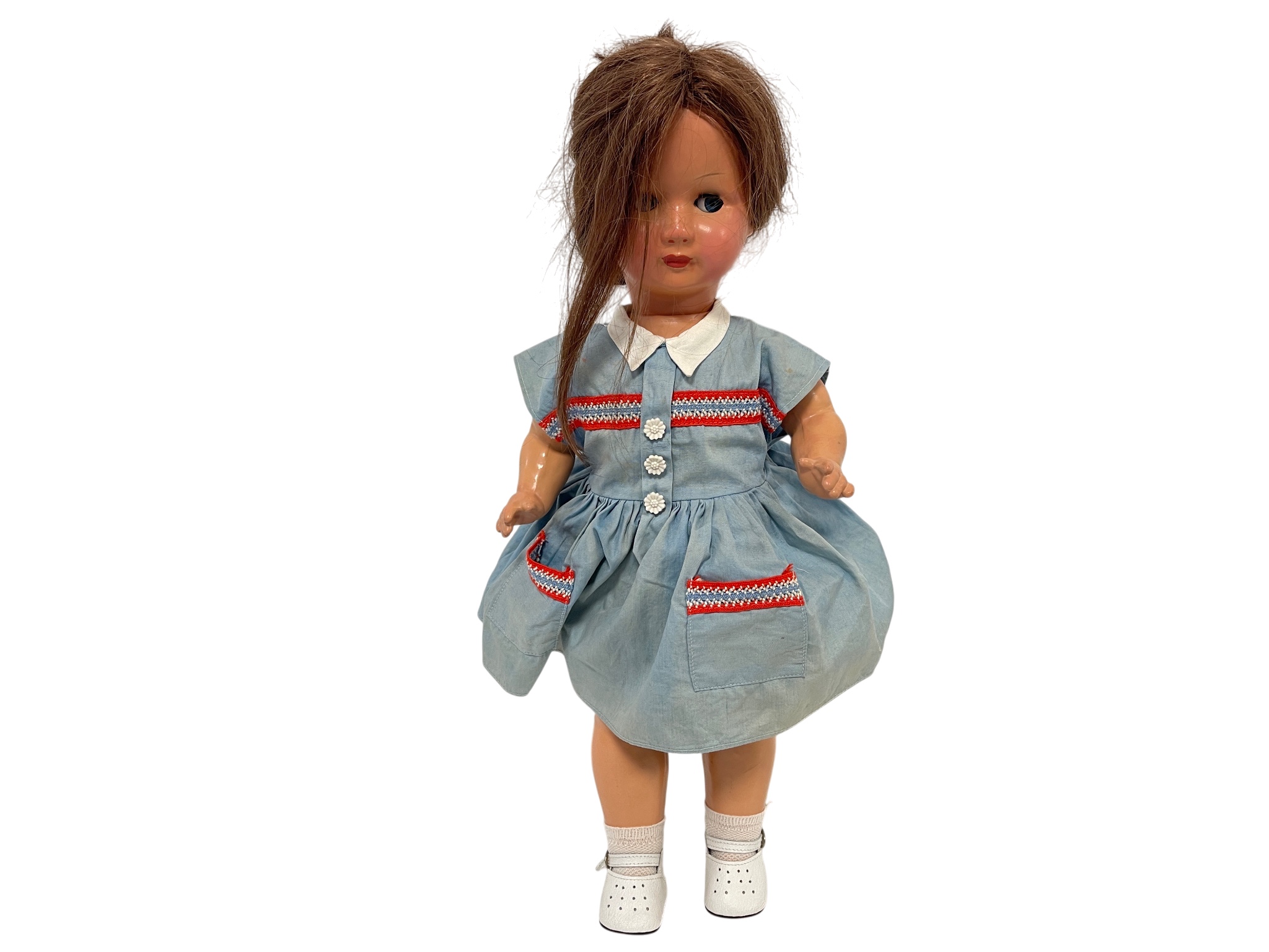 Künstlerpuppe Alte Sammler Vinyl Puppe 50 cm. Zustand Siehe Fotos