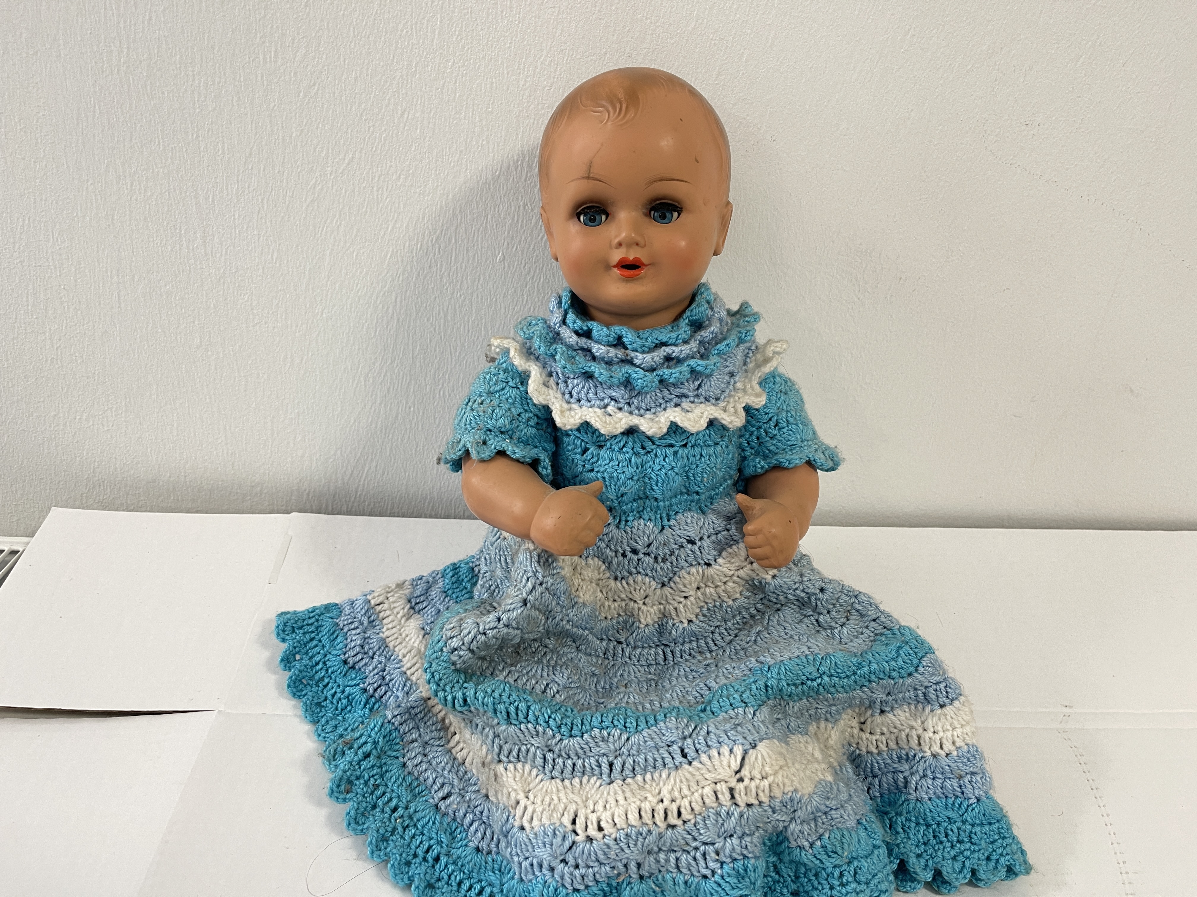 Künstlerpuppe Sammler alte Zelluloid Puppe 50 cm Zustand siehe Fotos  