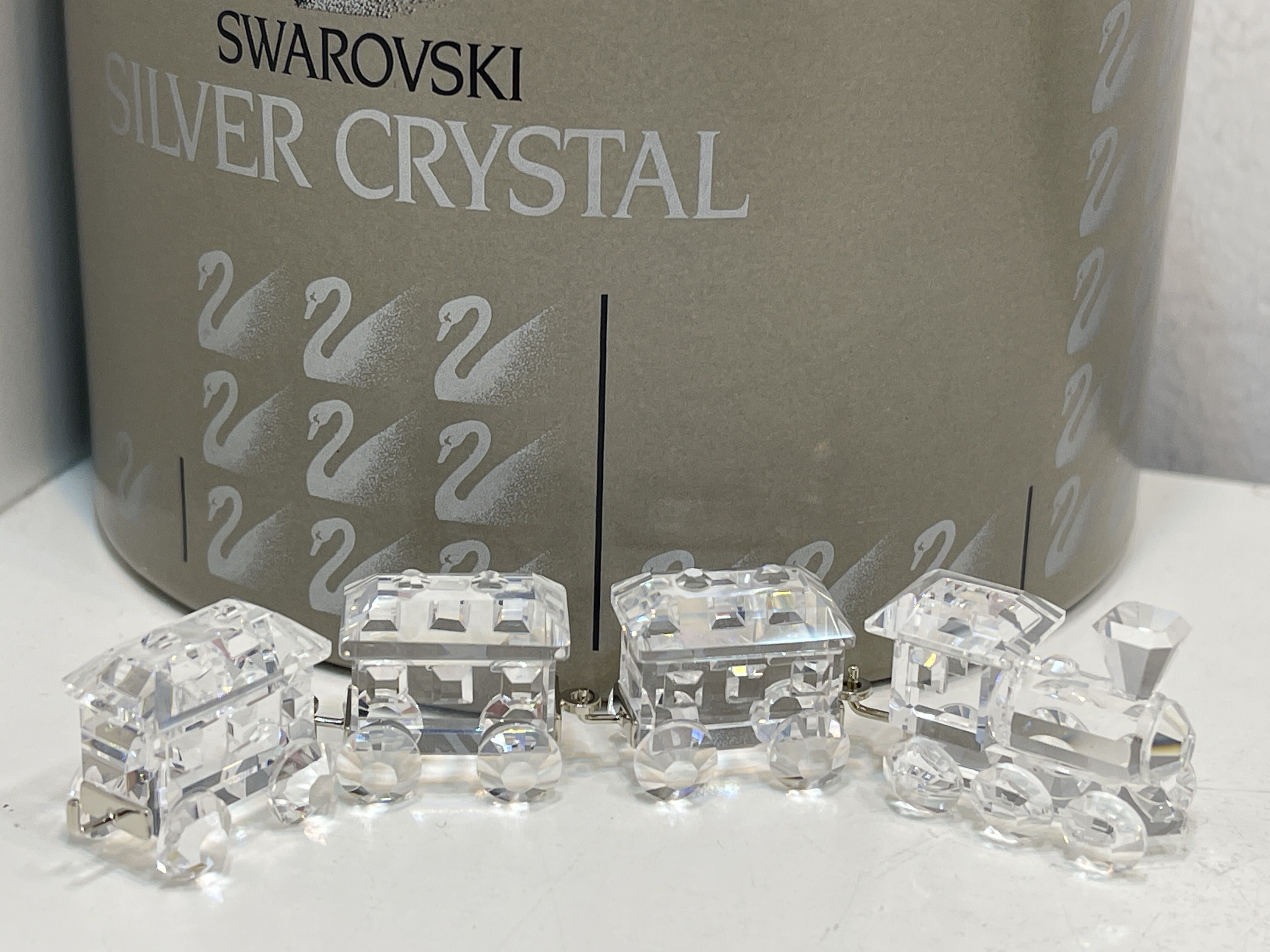 Swarovski Figur 193014 Zug  (Ohne Spiegelplatte). 9,5 cm. Ovp & Zertifikat - Top Zustand 