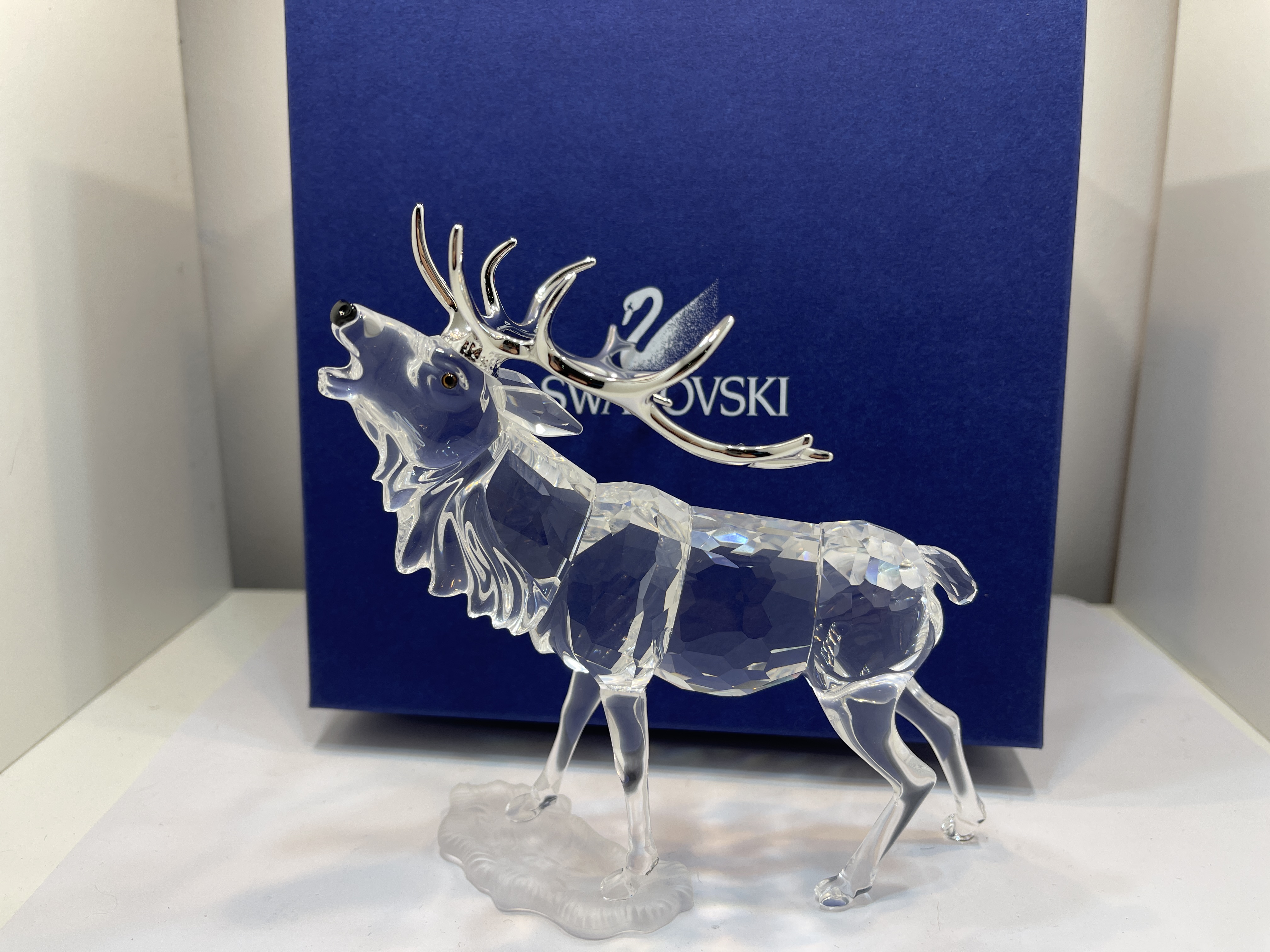  Swarovski Figur 291431 Hirsch 17,8 cm + OVP Top Zustand   