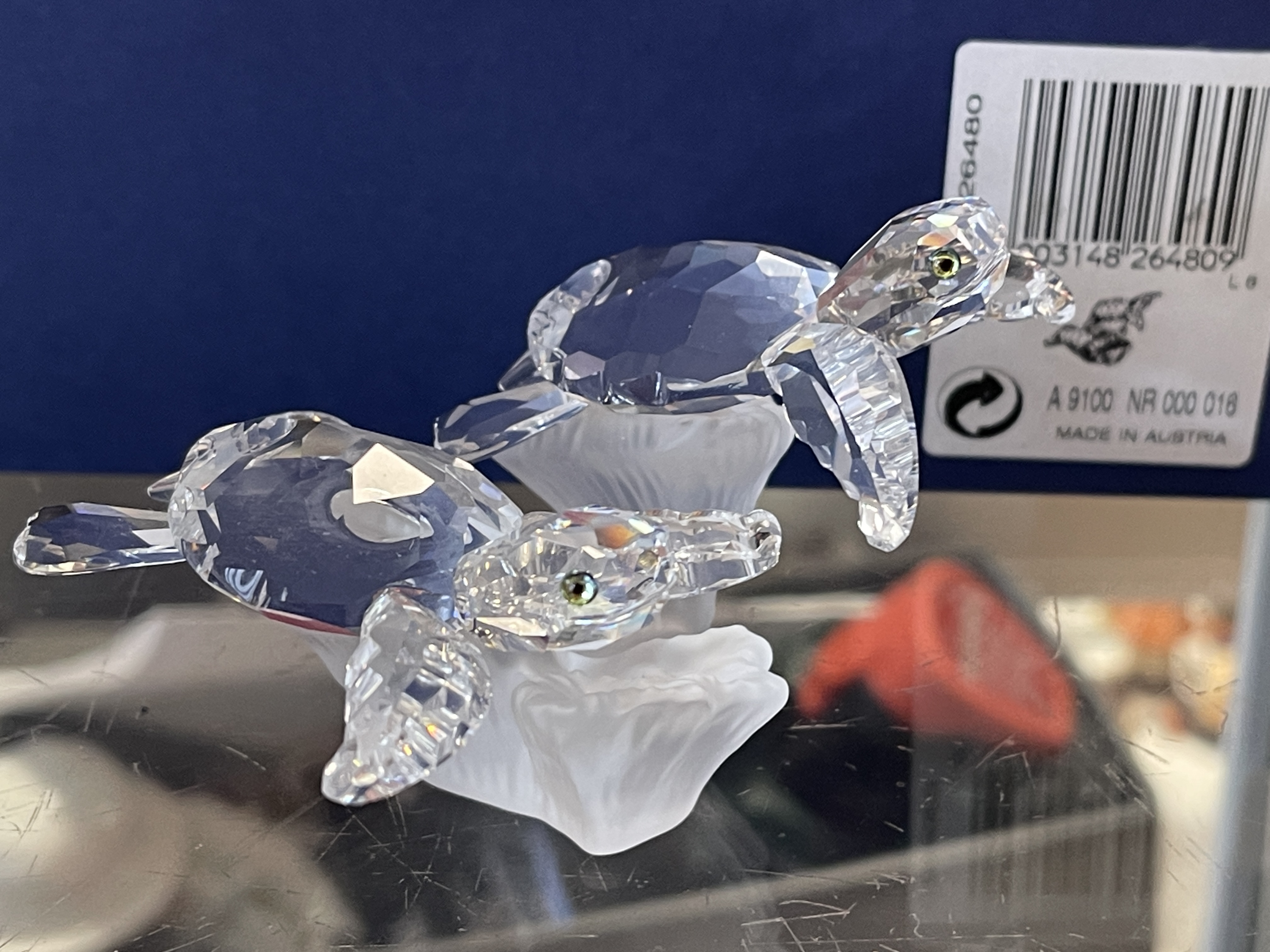 Swarovski Figur 826480 Baby Schildkröten 9 cm. Ovp & Zertifikat - Top Zustand