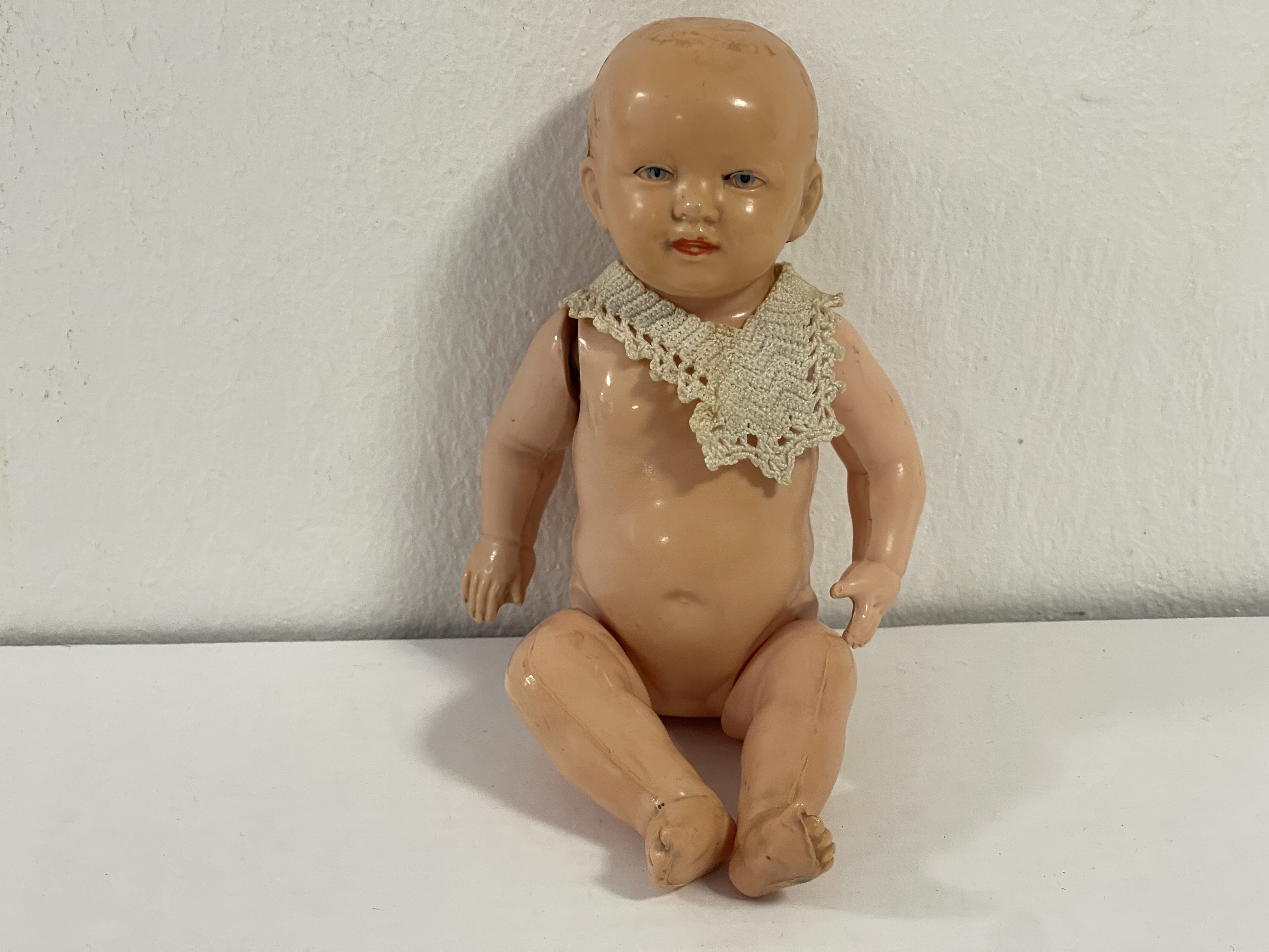 Künstlerpuppe Sammler Zelluloid Puppe 18 cm Zustand siehe Fotos  