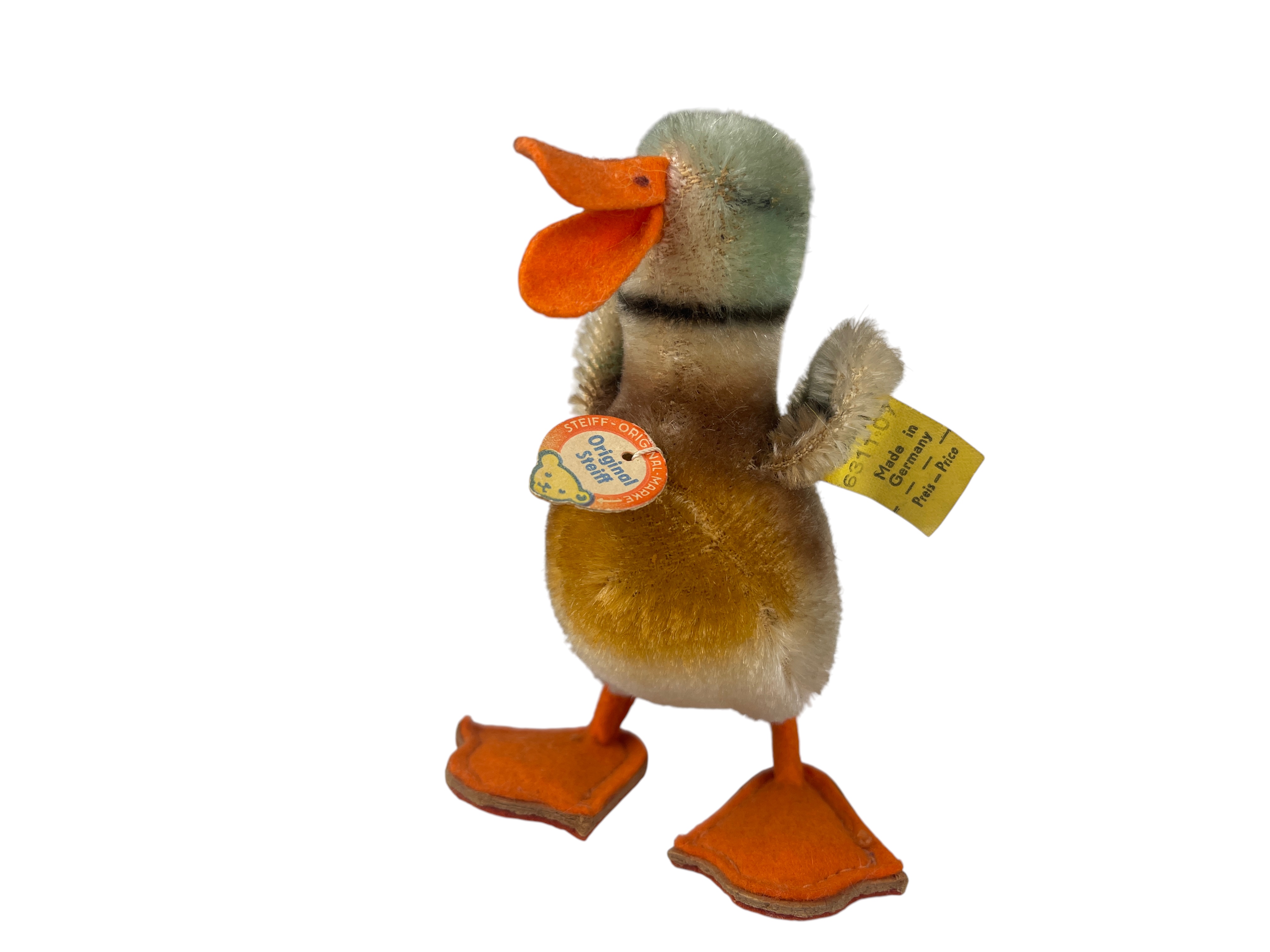 Steiff Tier 6311.07 Ente 12 cm. Top Zustand    