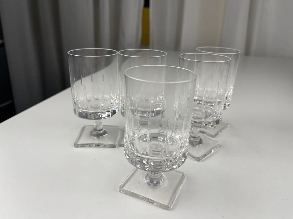 Rosenthal Wein Glas Kristallglas Set 5 Stück je 11 cm - Top Zustand