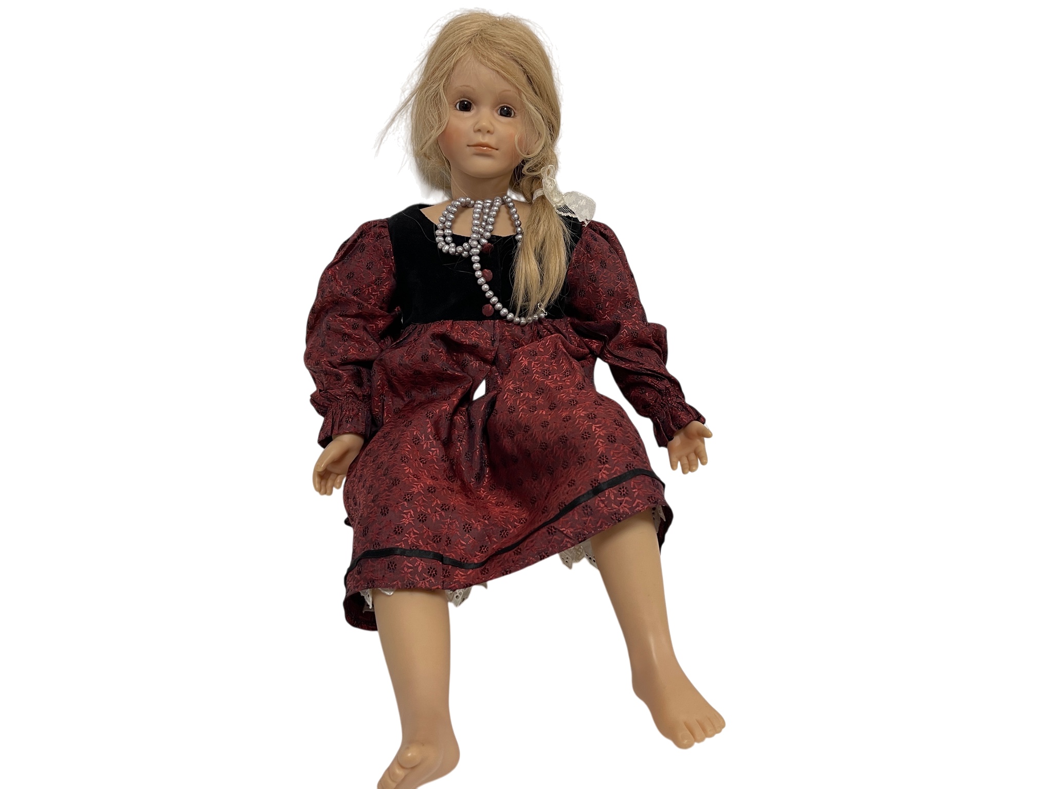 Künstlerpuppe Vinyl Puppe 74 cm. Top Zustand