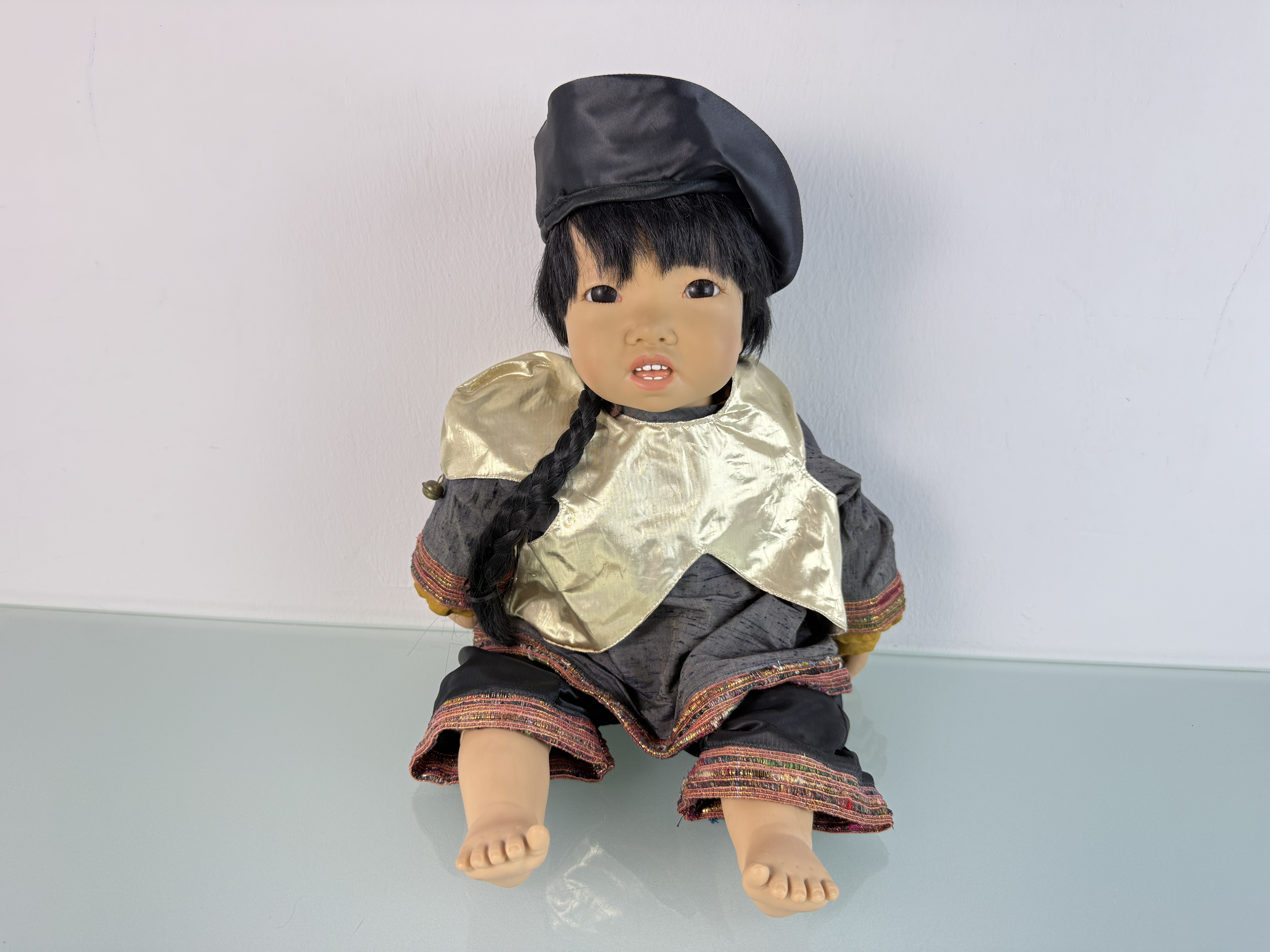 Künstlerpuppe Götz Carin Lossnitzer Vinyl Puppe 53 cm. Top Zustand