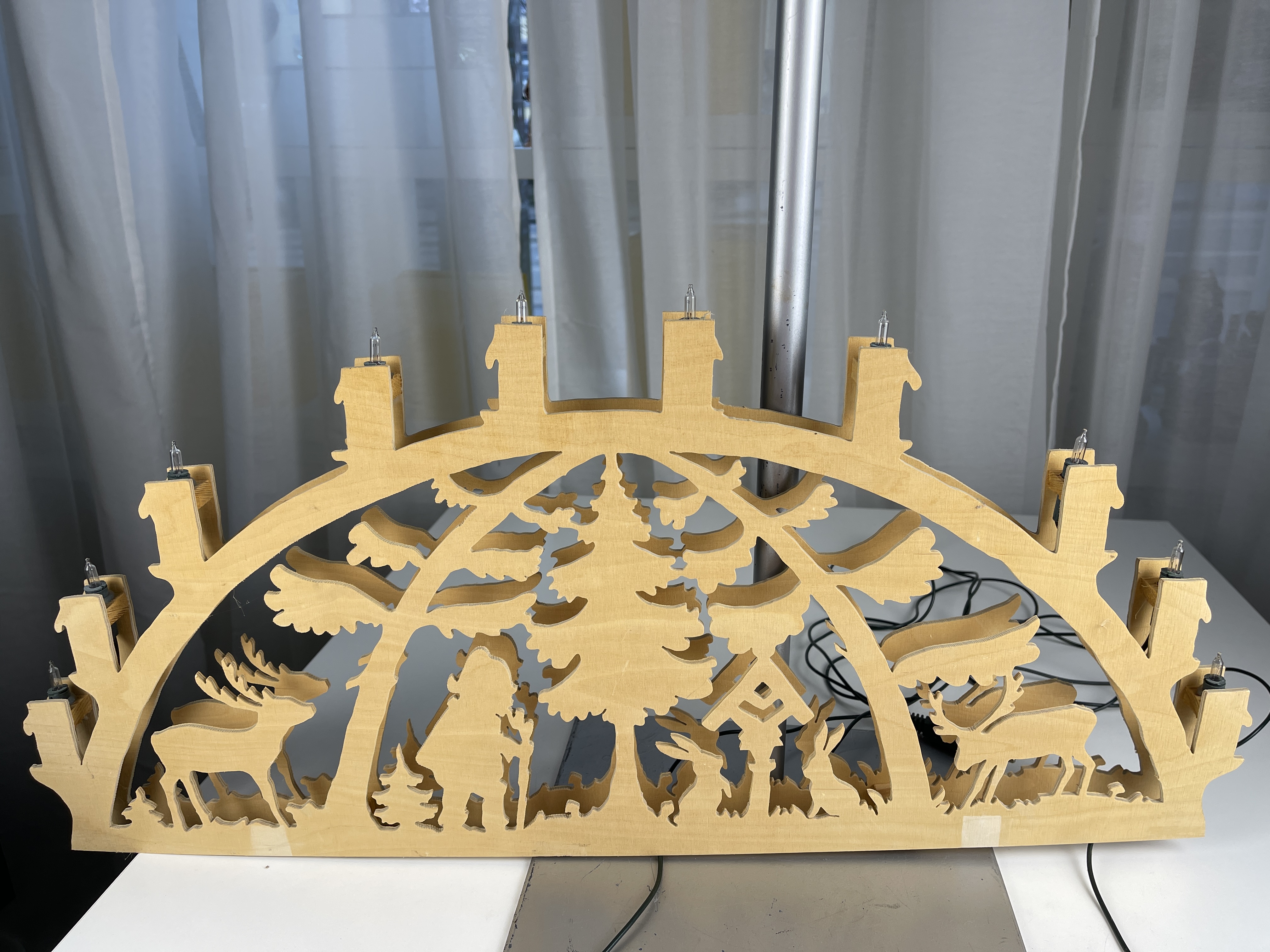 Erzgebirge Schwibbogen  60 x 32 cm. Zustand siehe Fotos