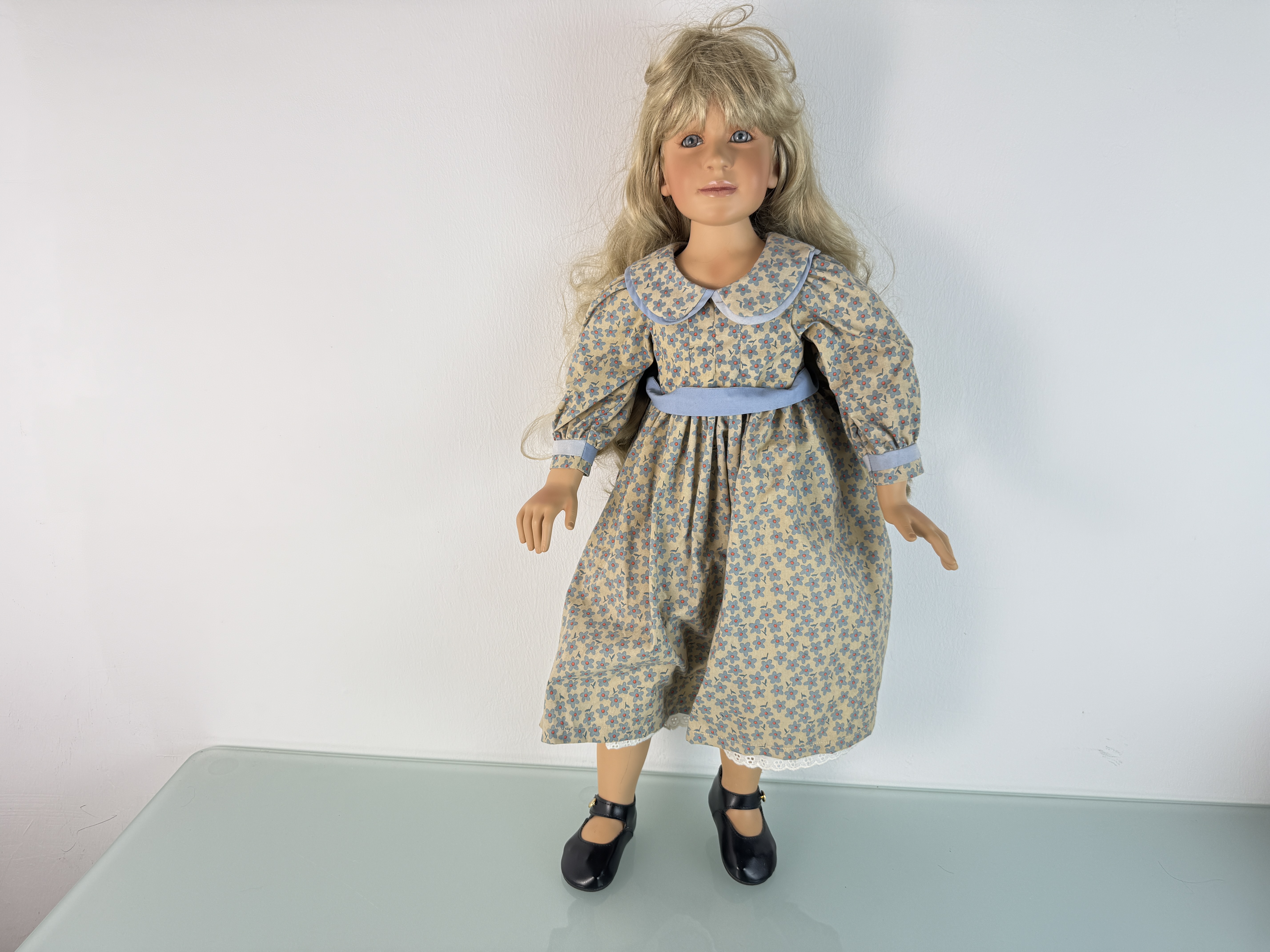 Künstlerpuppe Pamela Erff Porzellan Puppe 72 cm. Top Zustand 