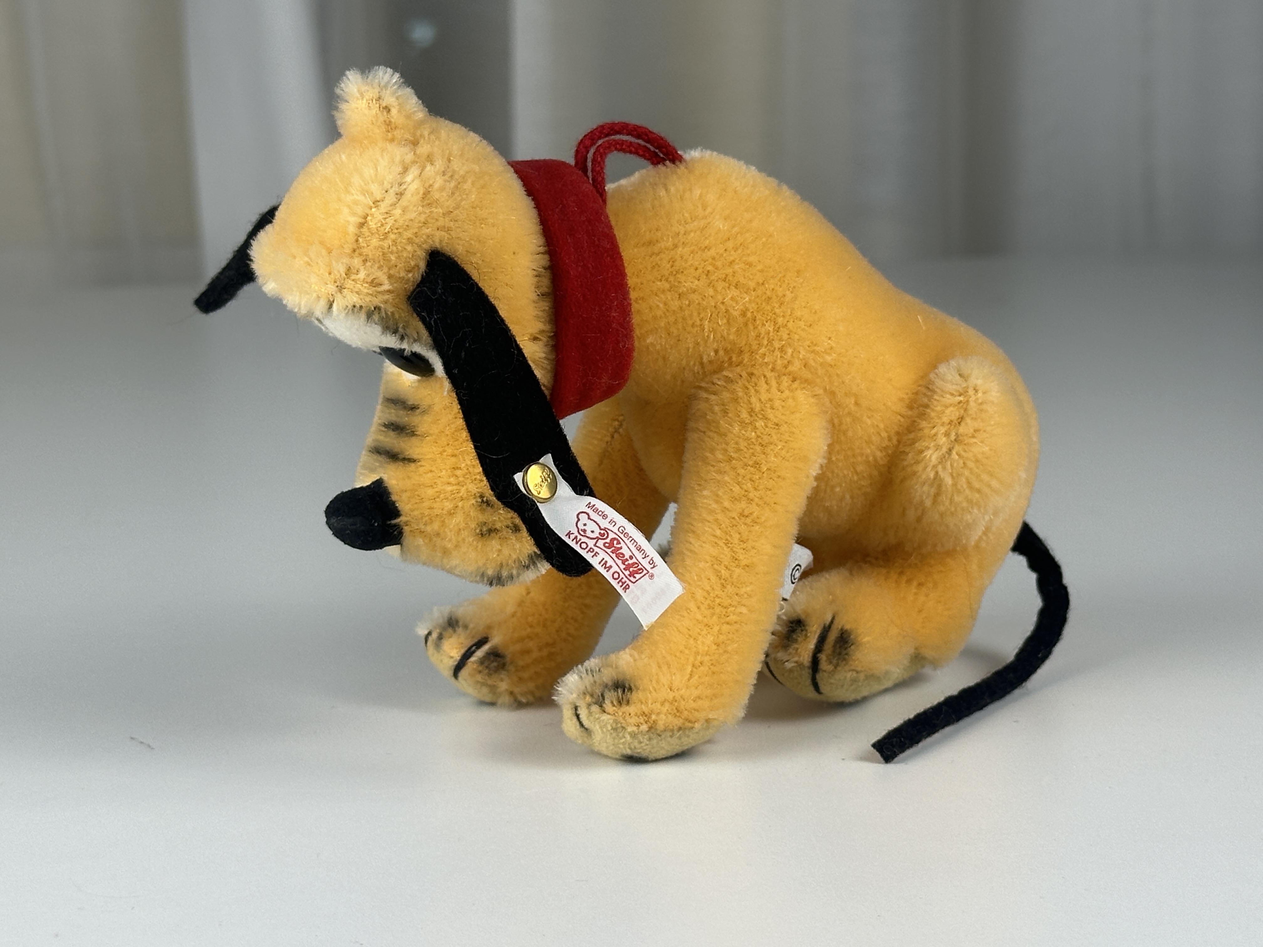 Steiff Tier 680007 Disney Pluto Ornament 12,5 x 17 cm. Top Zustand