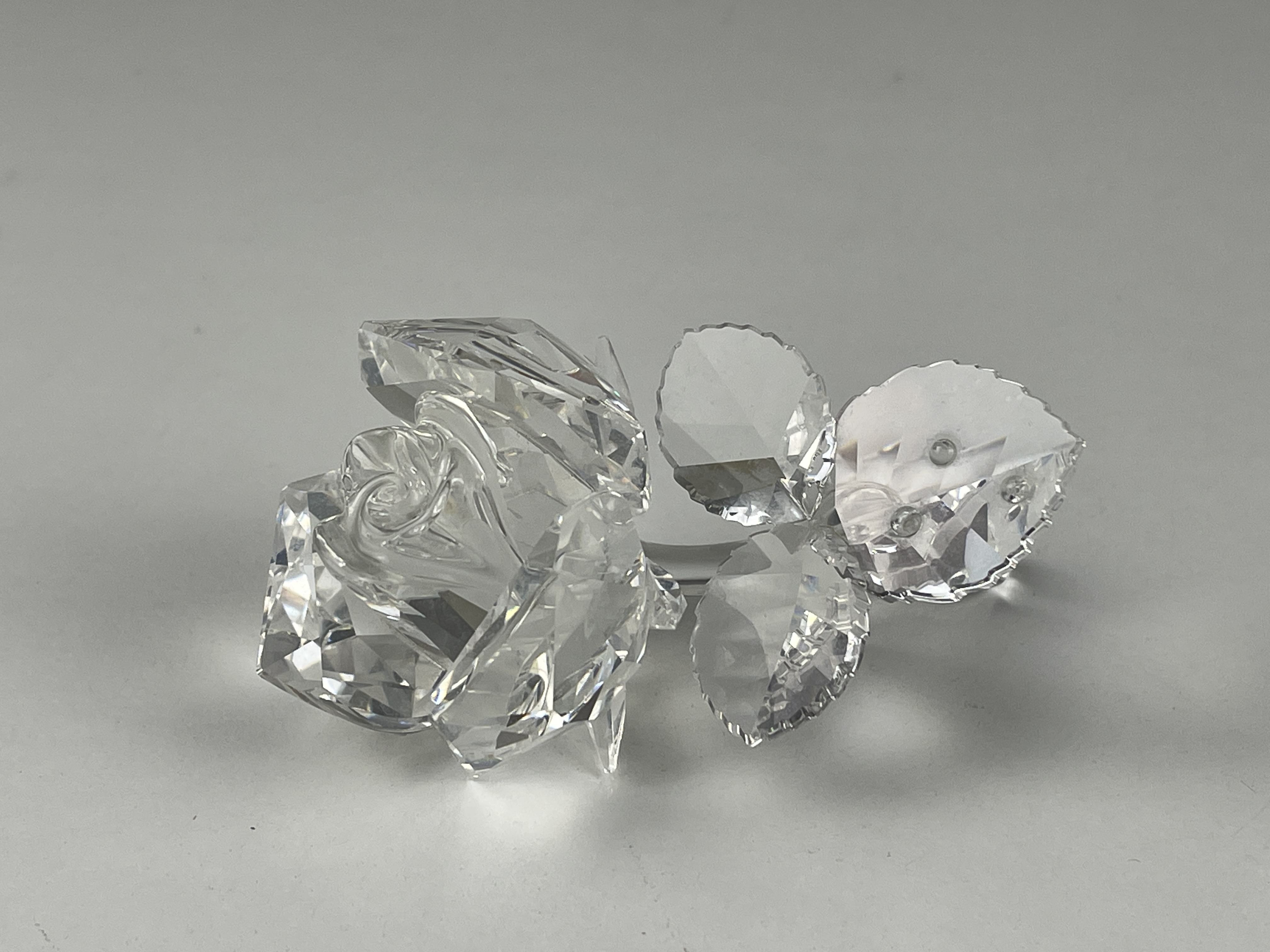 Swarovski Figur 174956 liegende Rose 8,5 cm. Top Zustand 