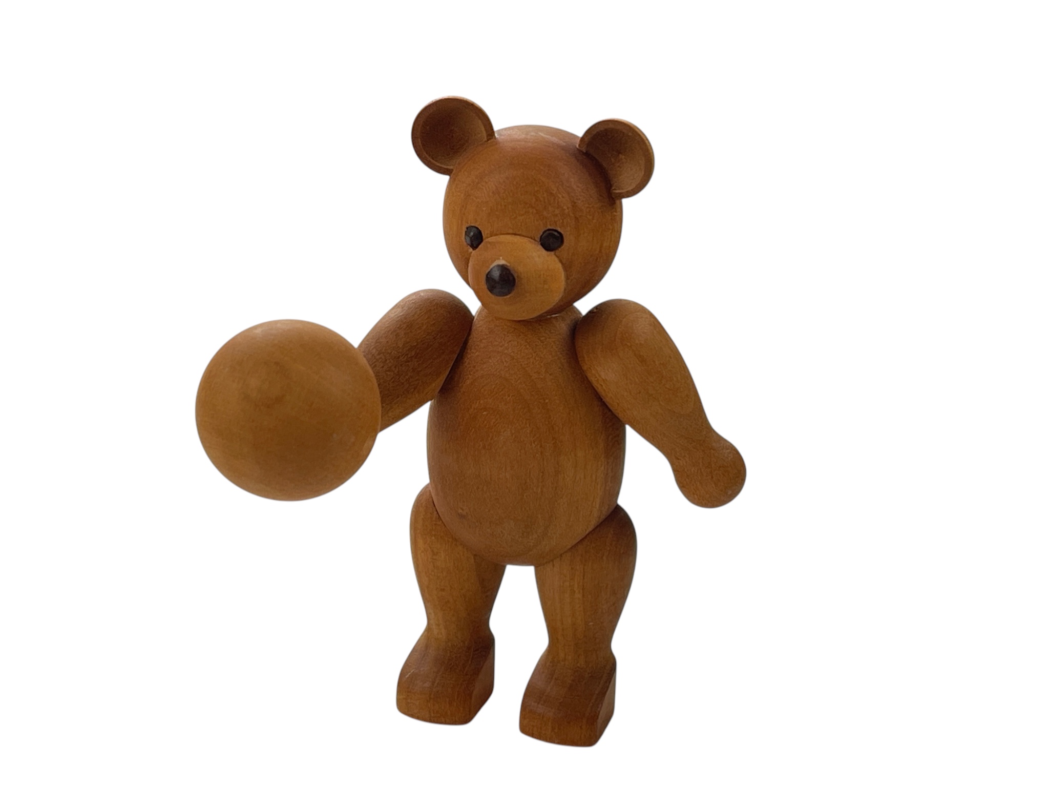 Erzgebirge Seiffener Figur Teddybär 9,5 cm. Top Zustand  