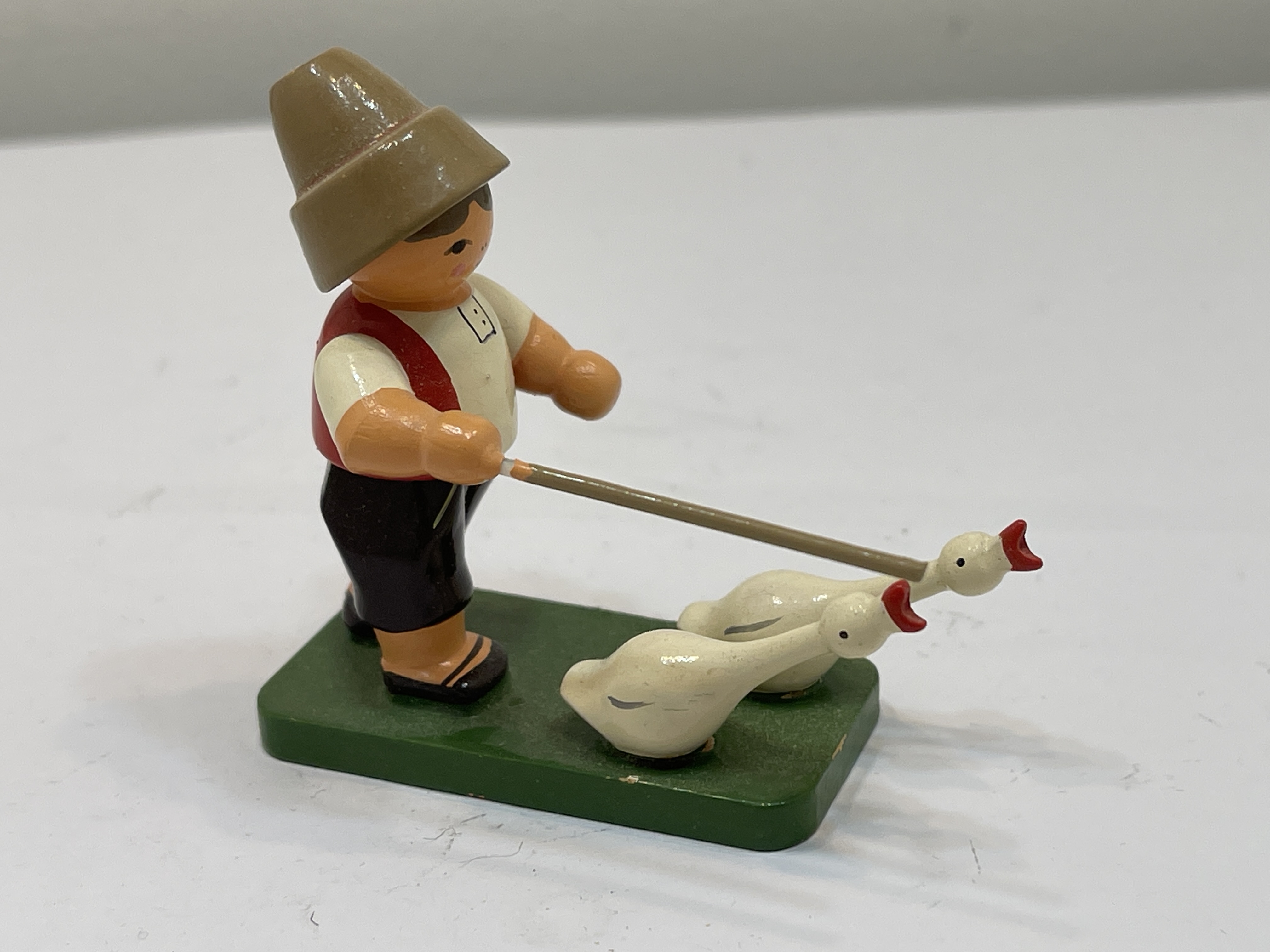 Erzgebirge KWO Holz Figur 6,5 x 5 cm Top Zustand 