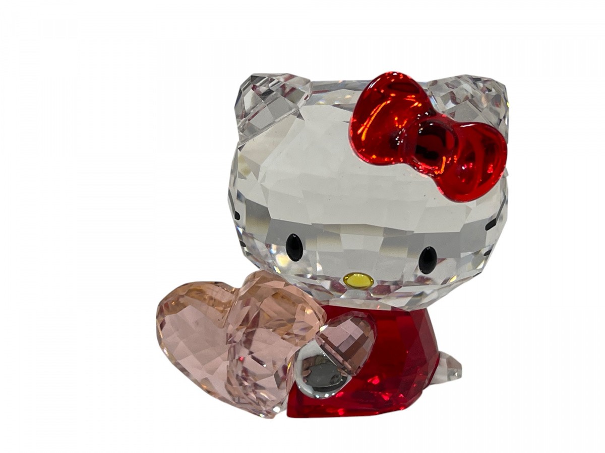 Swarovski Figur 5135886 Hello Kitty Rosa Herz 4,5 cm. Top Zustand