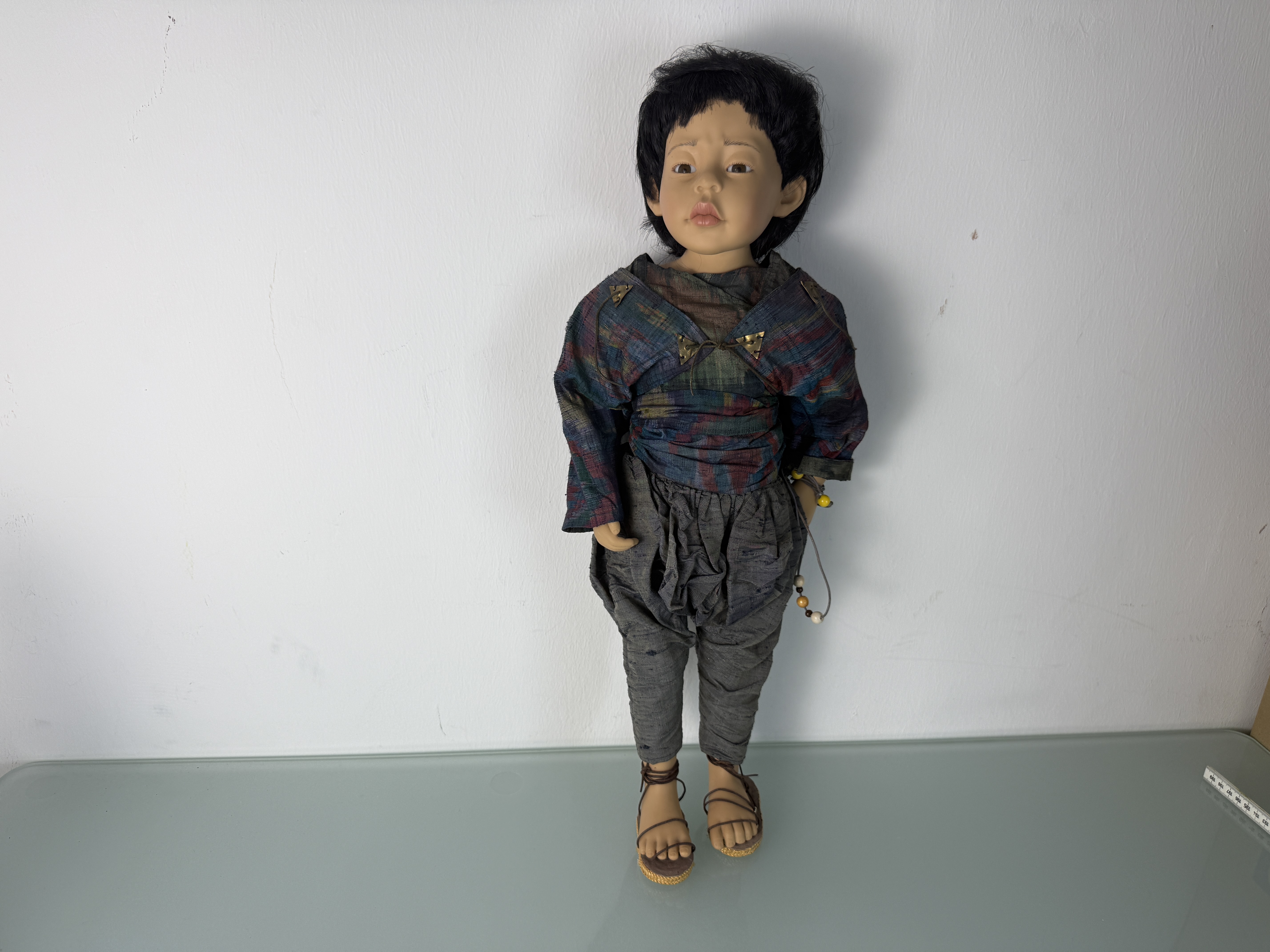 Künstlerpuppe Philip Heath Künstlerpuppe Vinyl Puppe 58 cm. Top Zustand  