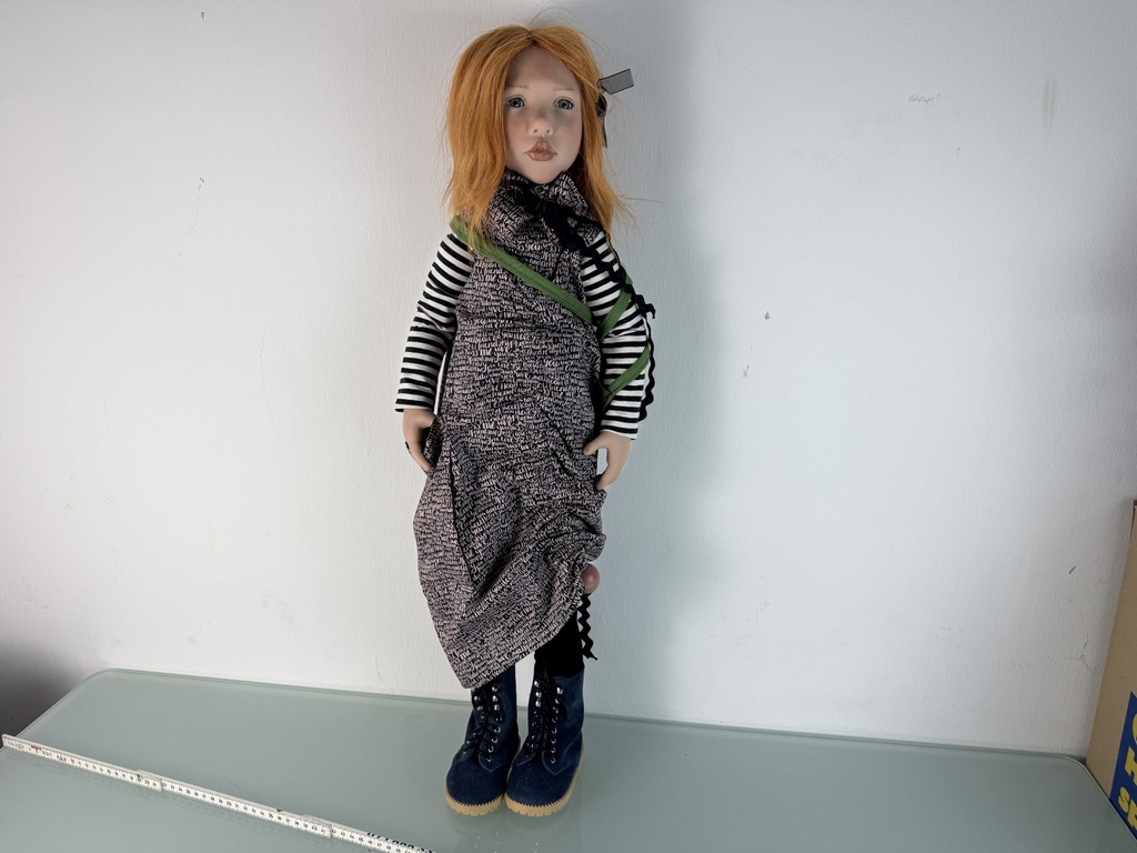 Zwergnase Künstlerpuppe Nicole Marschollek Puppe 72 cm. Top Zustand   