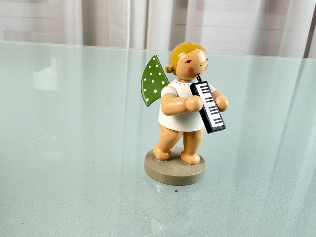 Wendt und Kühn Erzgebirge Figur Engel 5,5 cm Top Zustand 