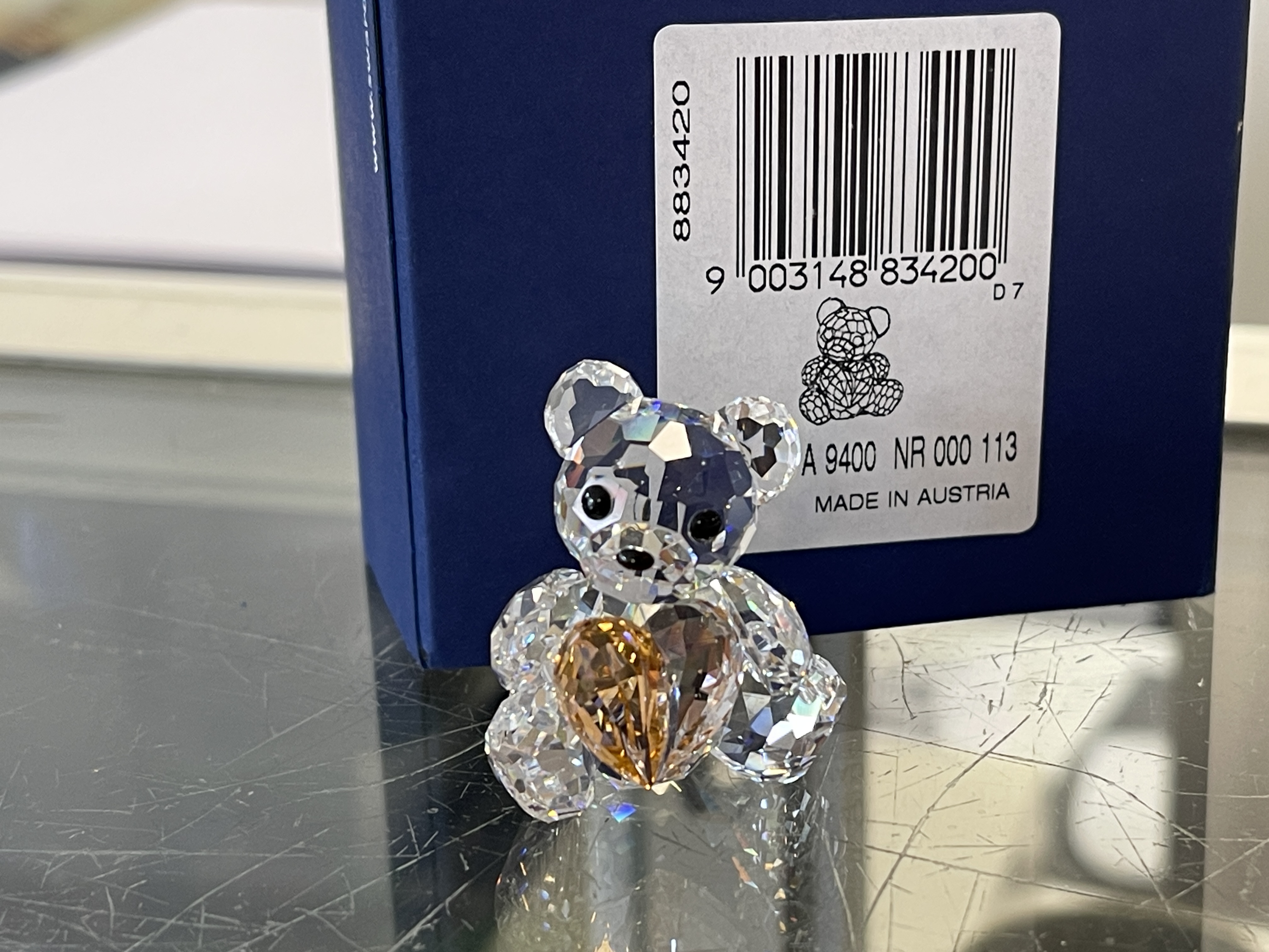 Swarovski Figur 883420 Kris Bär von Herzen 3,2 cm. + Top Zustand  OVP & Zertifikat 