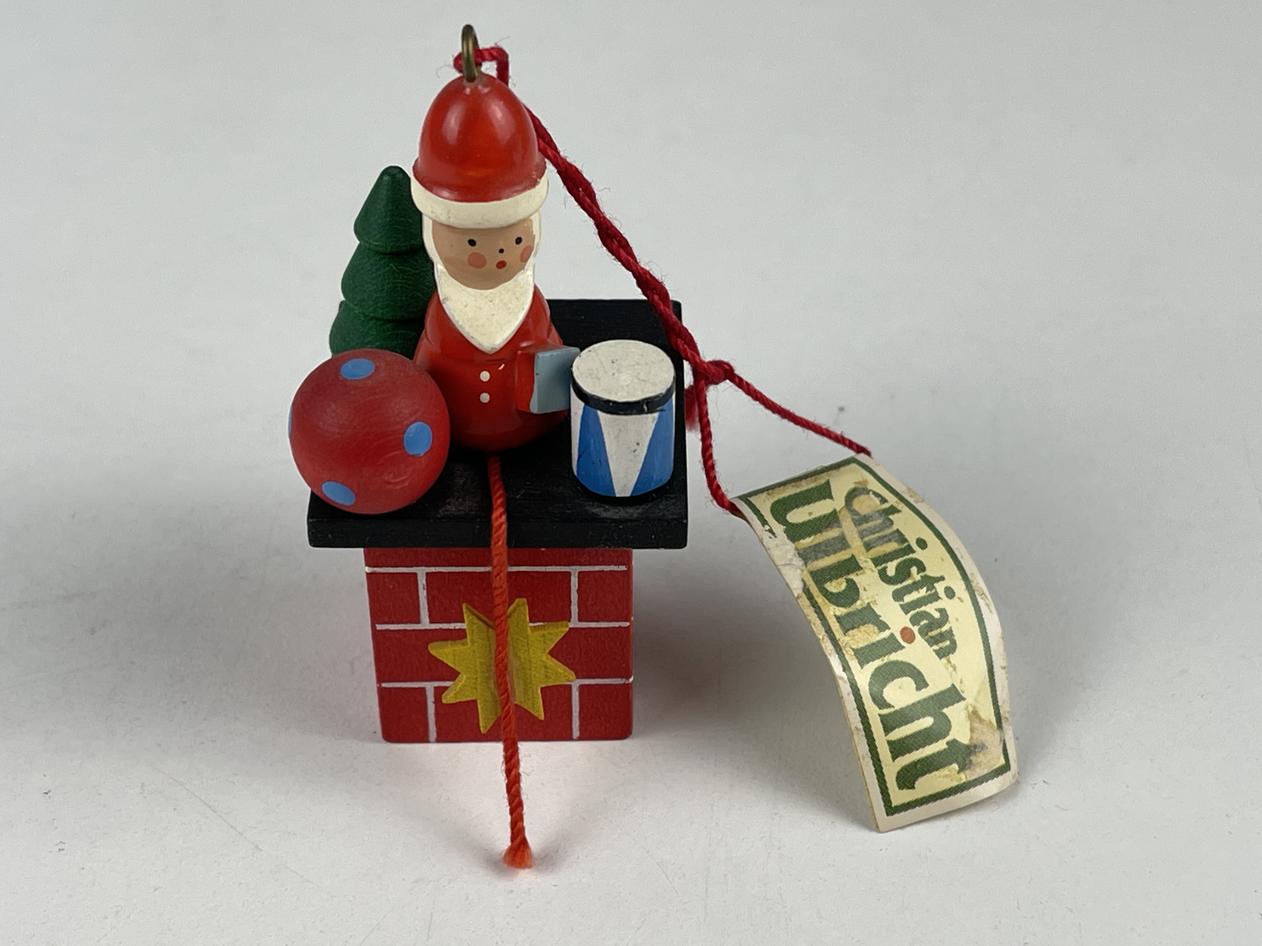 Erzgebirge Figur Christian Ulbricht Ornament 6,5 cm.  Top Zustand