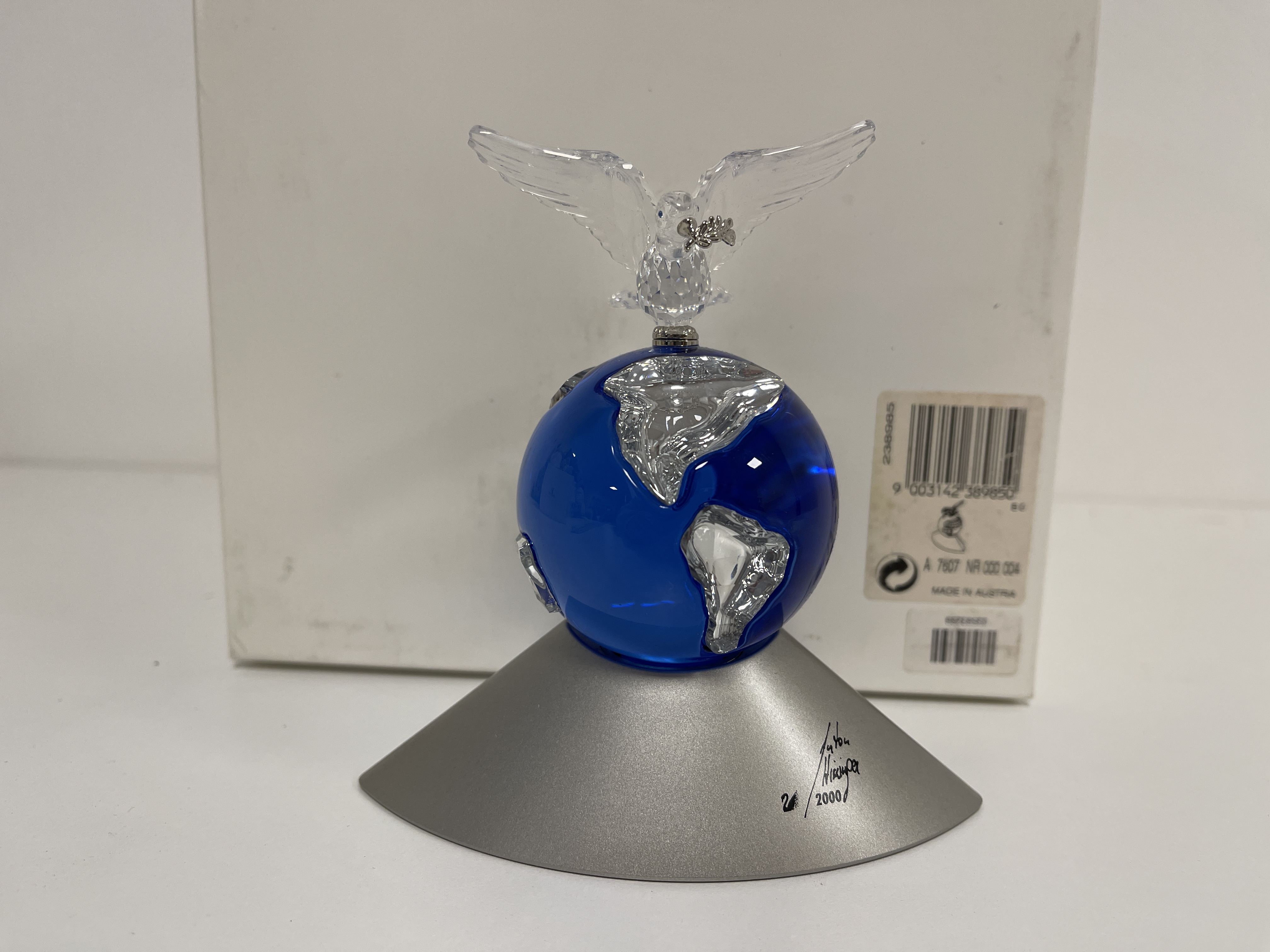  Swarovski Figur 238985 Jubiläums Crystal Planet 12 cm. Ovp & Zertifikat  