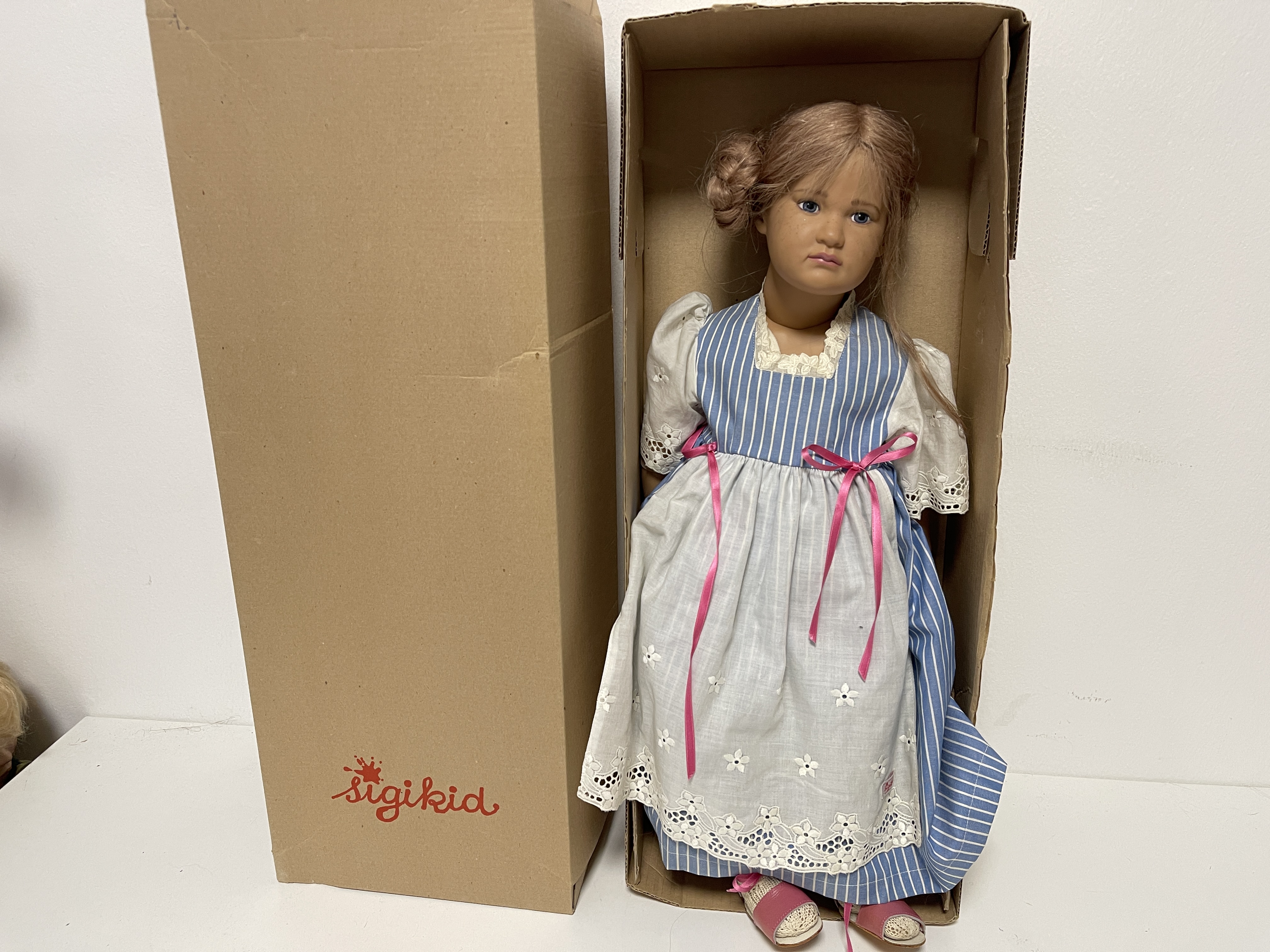 Sigikid Ilse Wippler Vinyl Puppe 56 cm. Top Zustand Kopie