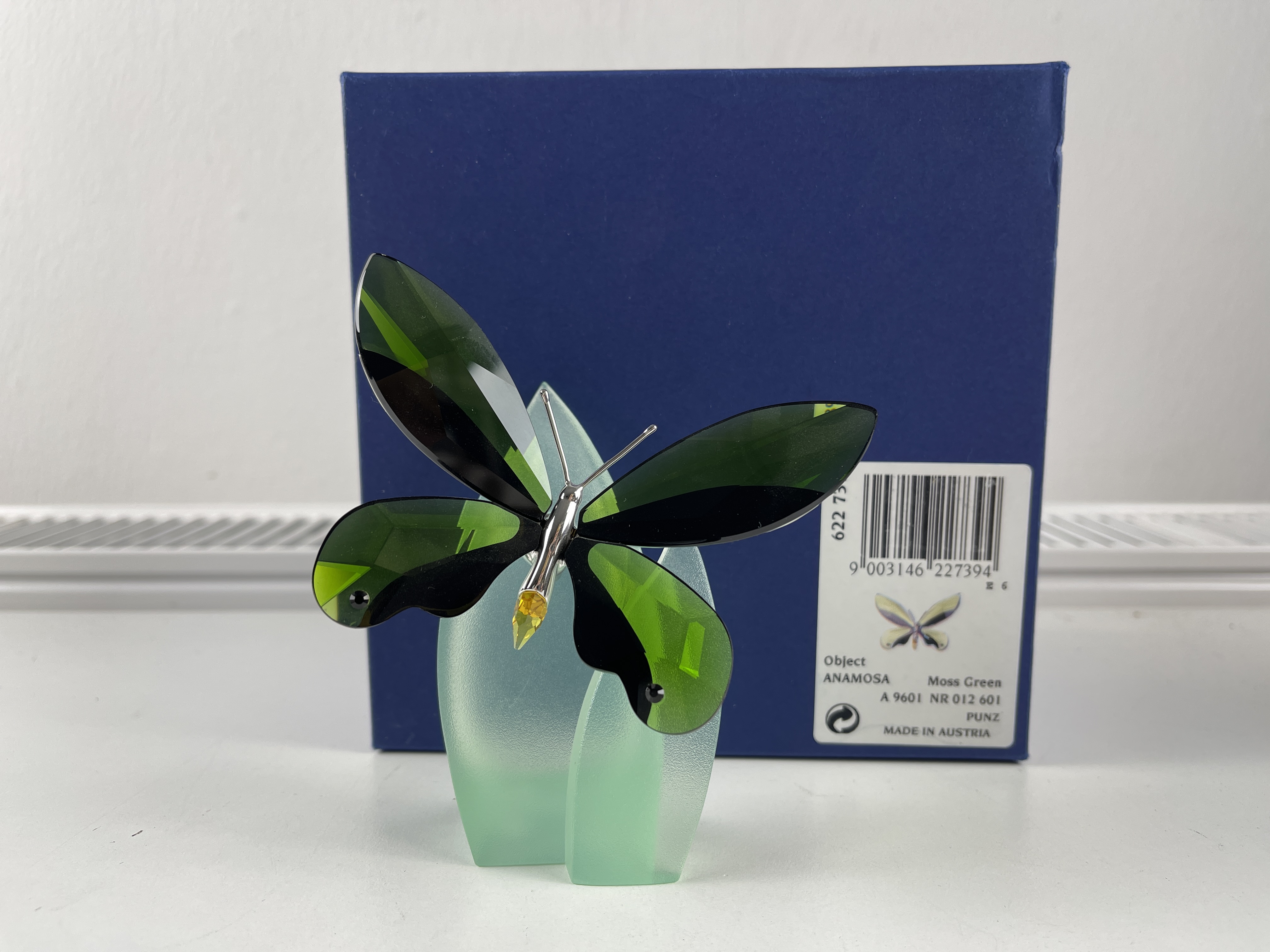 Swarovski Figur 622739 Paradise Schmetterling 10 cm. auf Blatt 10 cm - OVP & Zertifikat  Top Zustand 