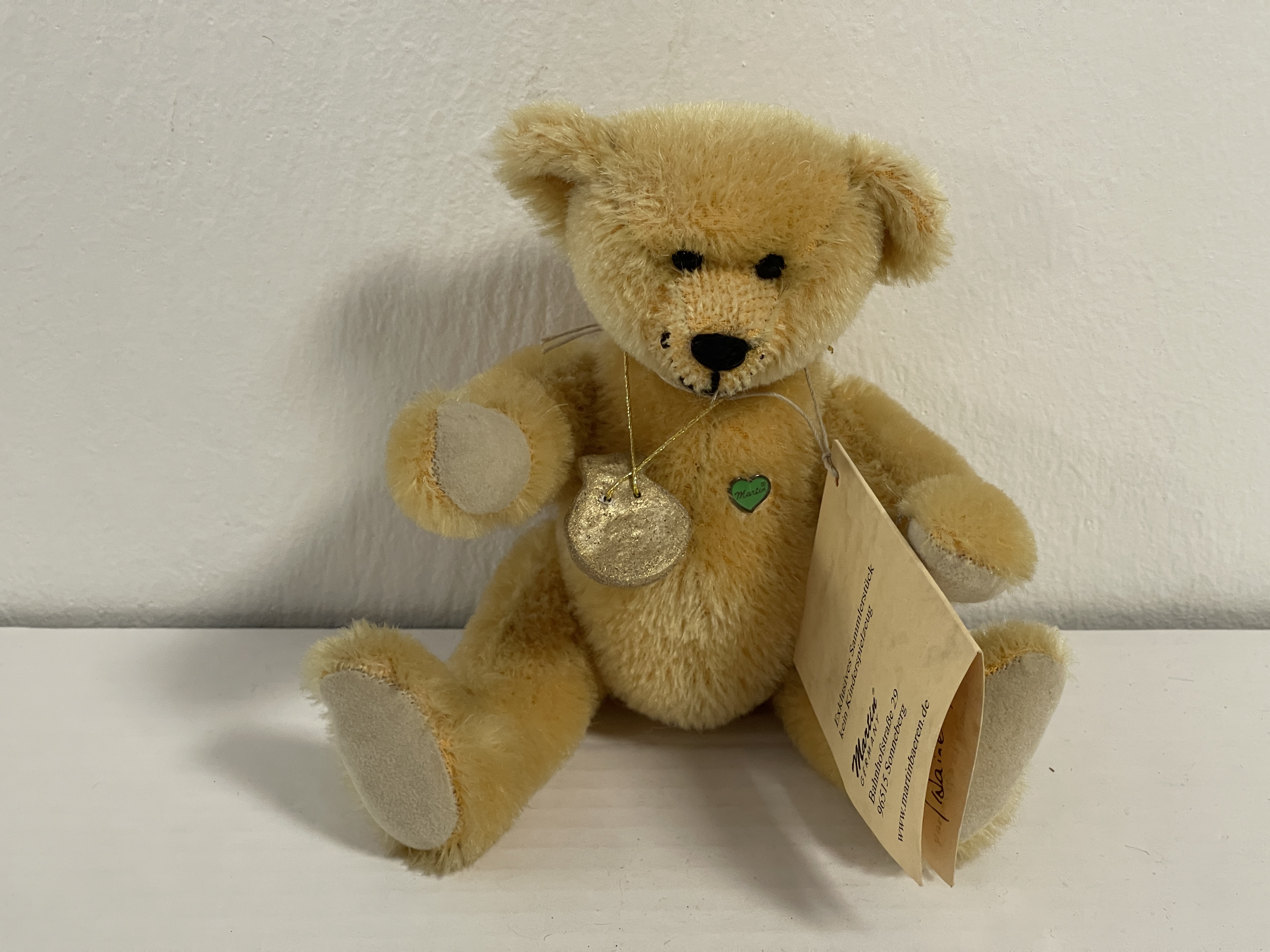 Künstlerbär  Martin Bär Teddy Bär  19 cm. Top Zustand 